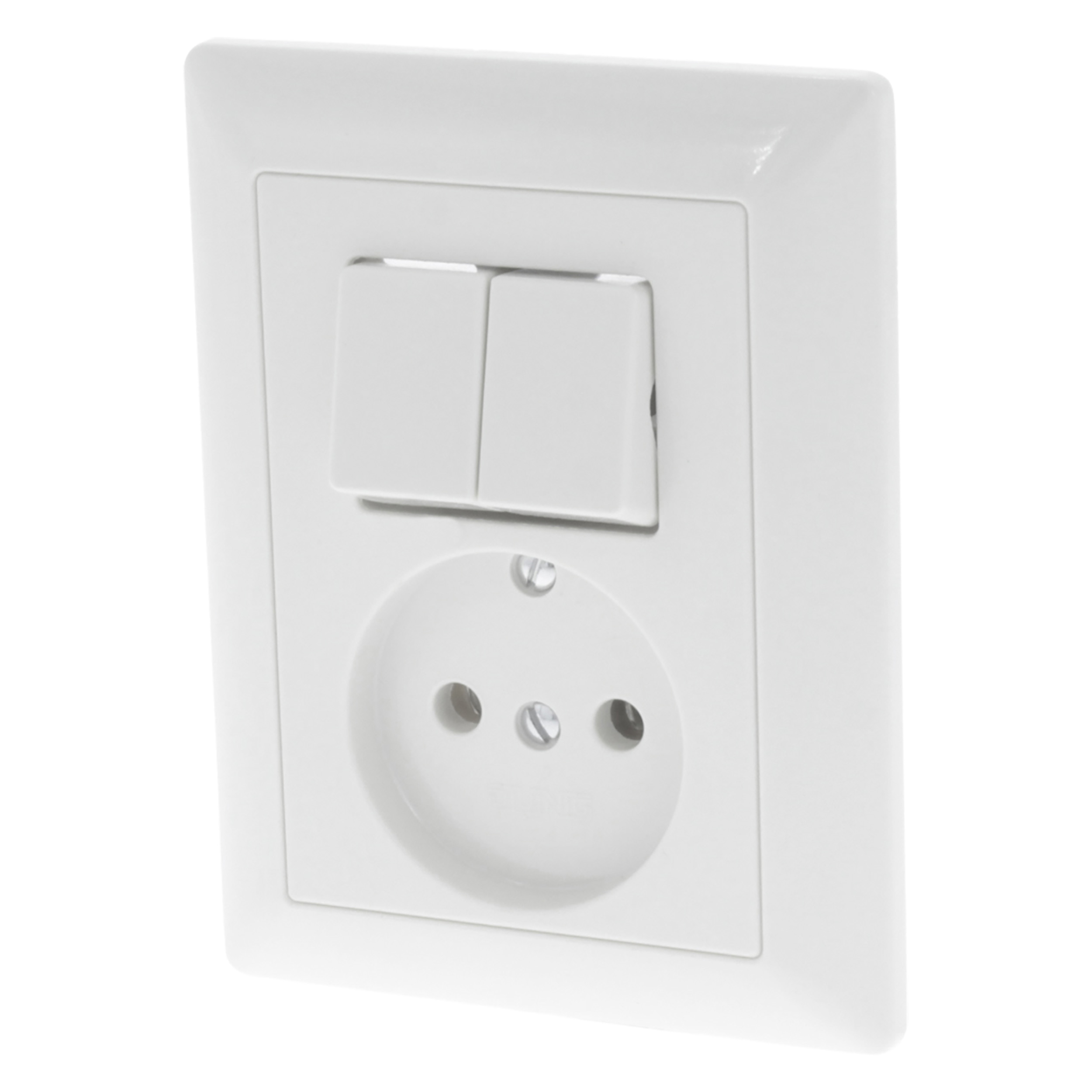 66.003.70 Jung AS500 contactdoos inbouw - serie polarwit 