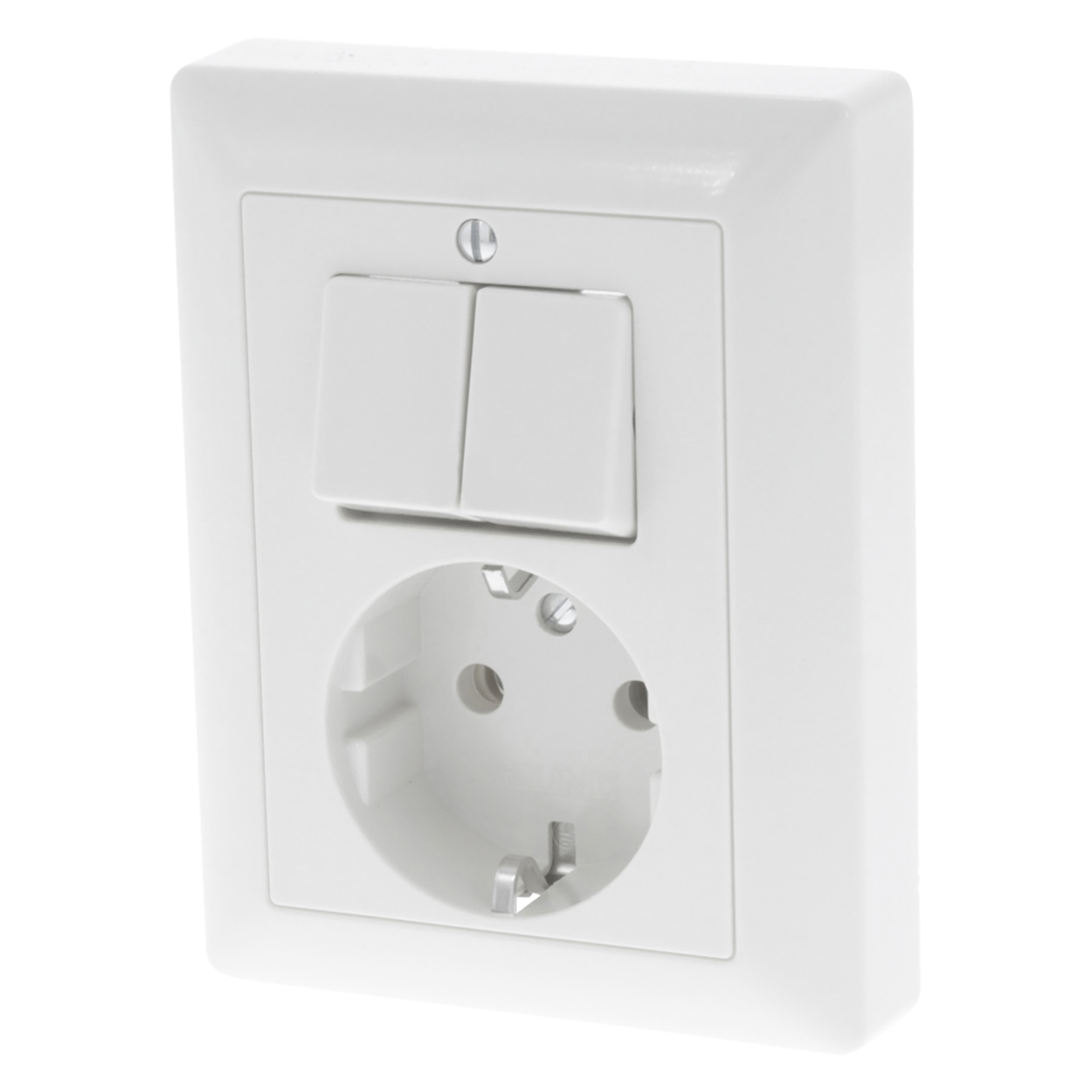66.003.71 Jung AS500 contactdoos inbouw - serie - randaarde polarwit 