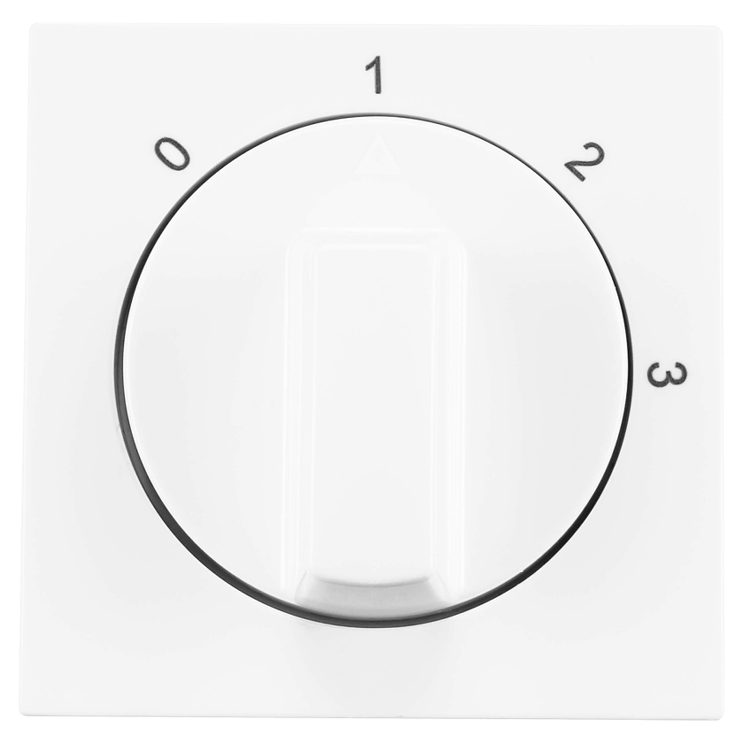 66.006.12 ION Industries V1/J1 centraalplaat met knop - 3 standen actief wit 55 x 55 mm