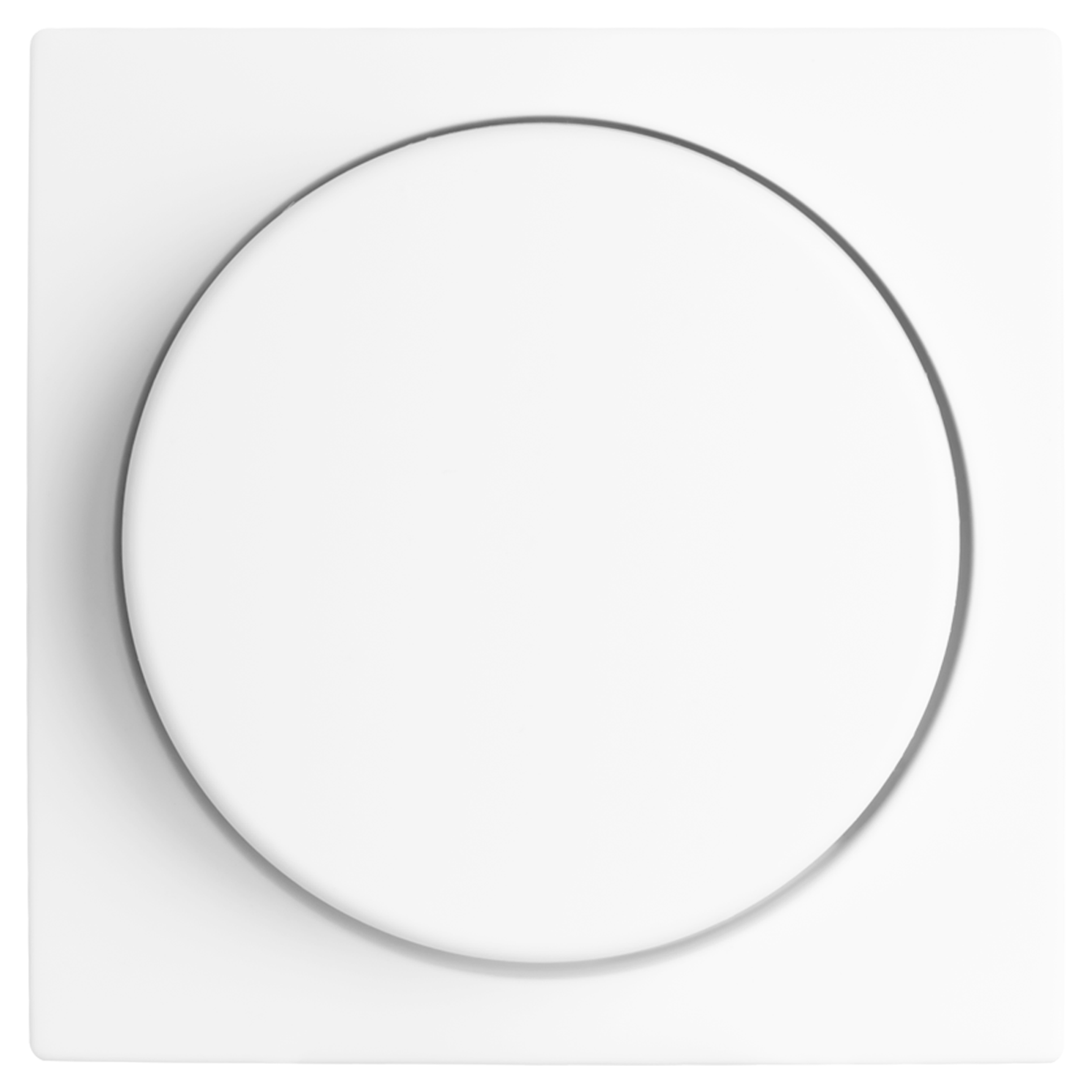 66.006.85 ION Industries V1/J1 centraalplaat met knop - dimmer alpin wit 55 x 55 mm