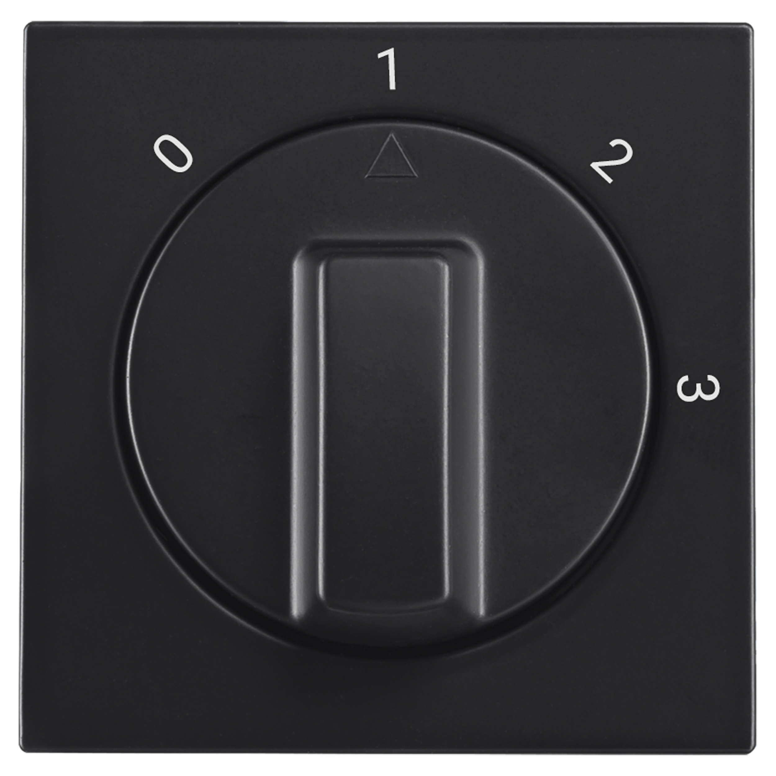 66.007.12 ION Industries V1/J1 centraalplaat met knop - 3 standen mat zwart 55 x 55 mm