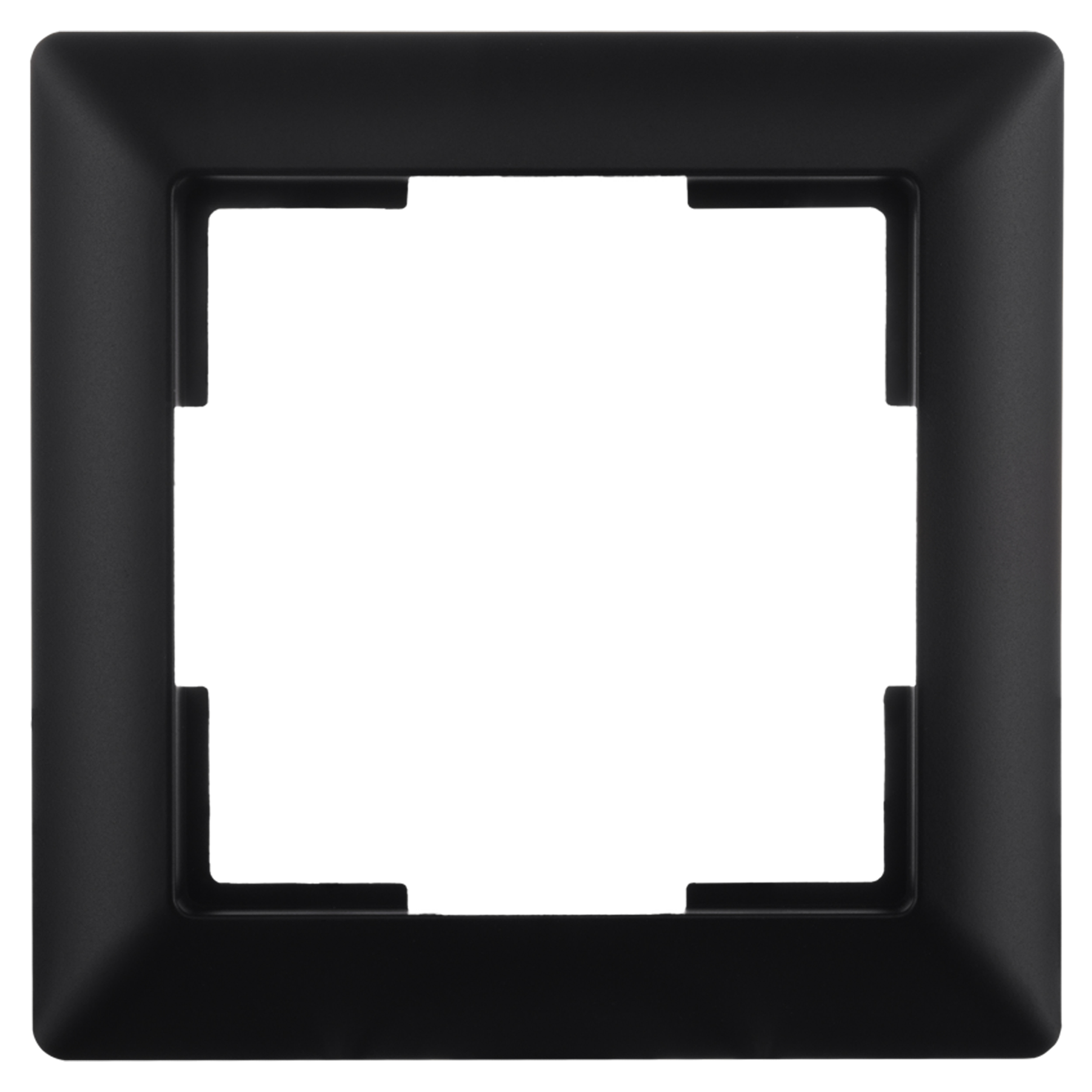 66.007.21 ION Industries J1 afdekraam 1-voudig - verticaal/horizontaal mat zwart 80 x 80 x 11 mm