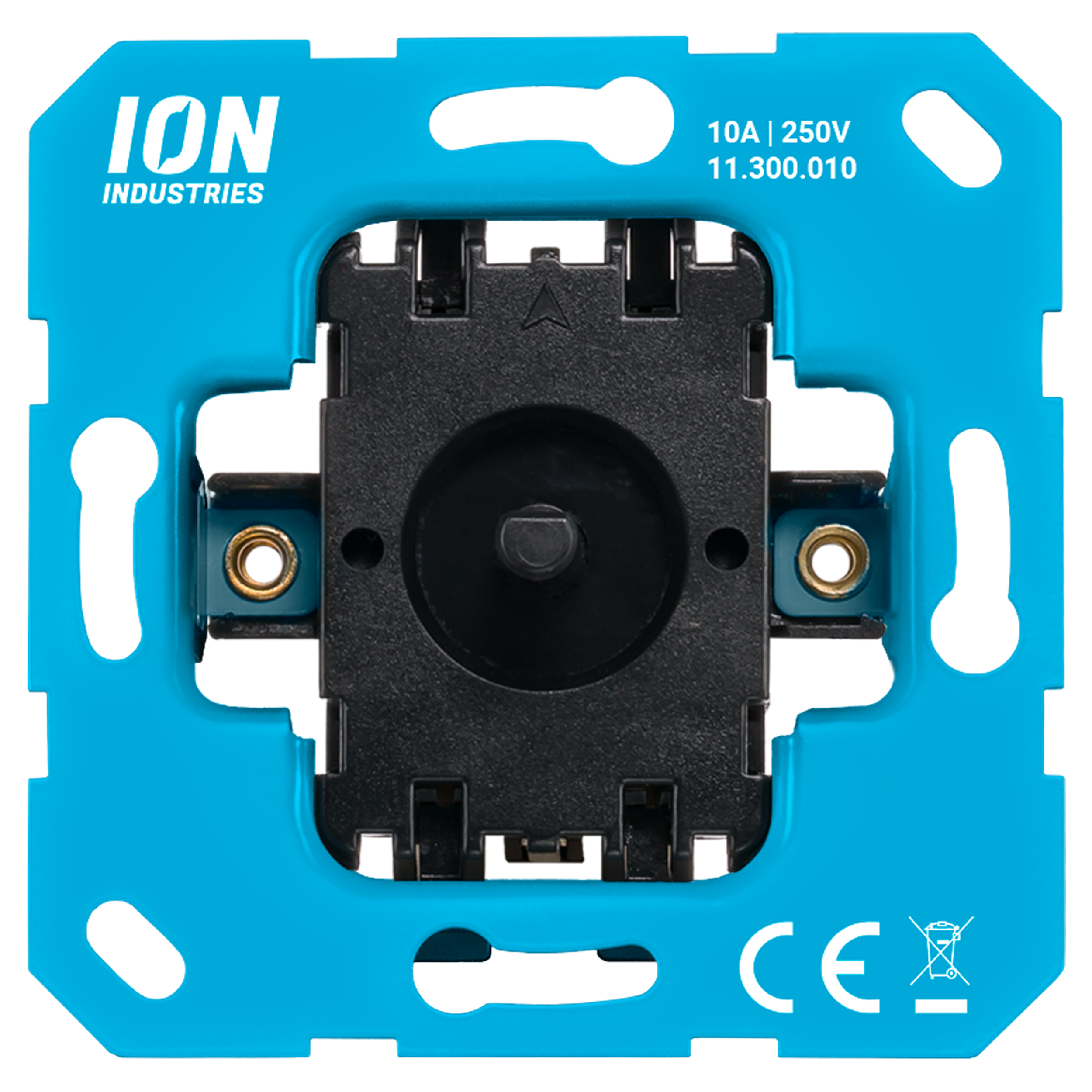 66.008.10 ION Industries  3-standenschakelaar inbouw - met nul - element - IP20  71 x 71 mm