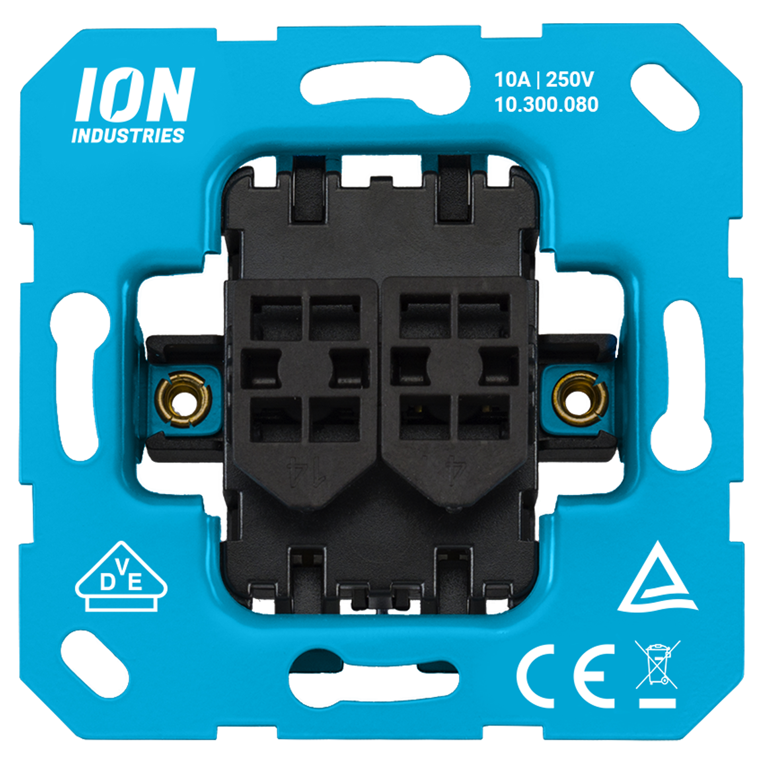 66.008.11 ION Industries  jaloezieschakelaar inbouw - up/down - element - IP20  71 x 71 mm