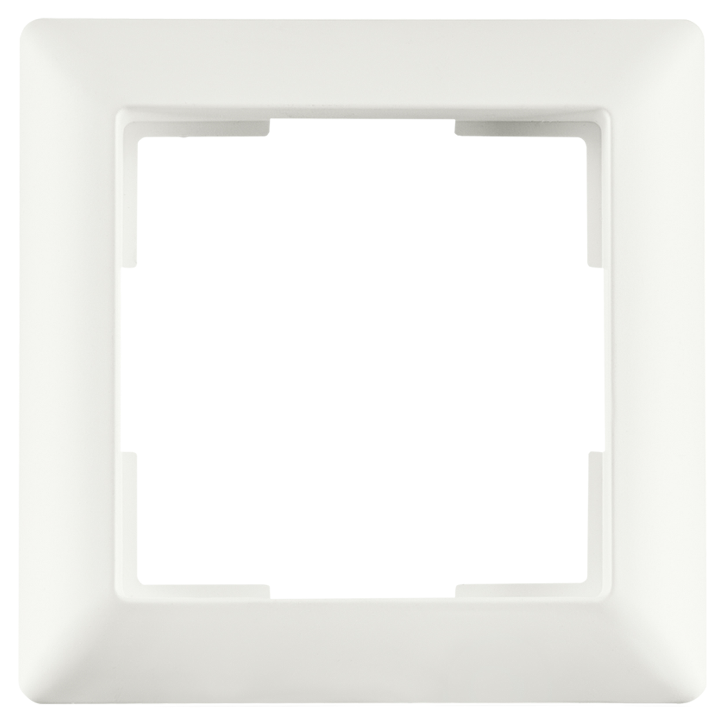 66.009.21 ION Industries J1 afdekraam 1-voudig - verticaal/horizontaal mat alpin wit 80 x 80 x 11 mm