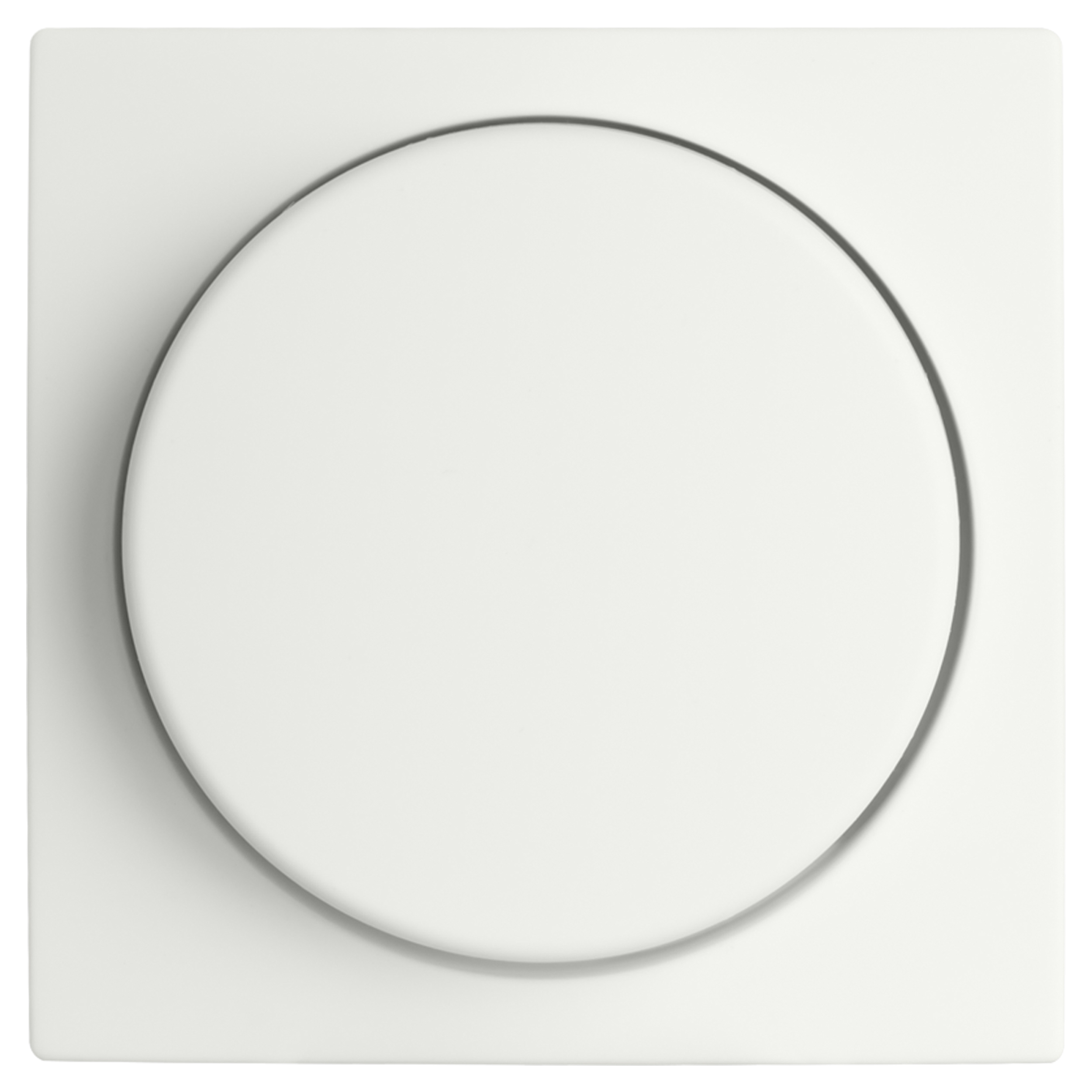 66.009.85 ION Industries V1/J1 centraalplaat met knop - dimmer mat alpin wit 55 x 55 mm