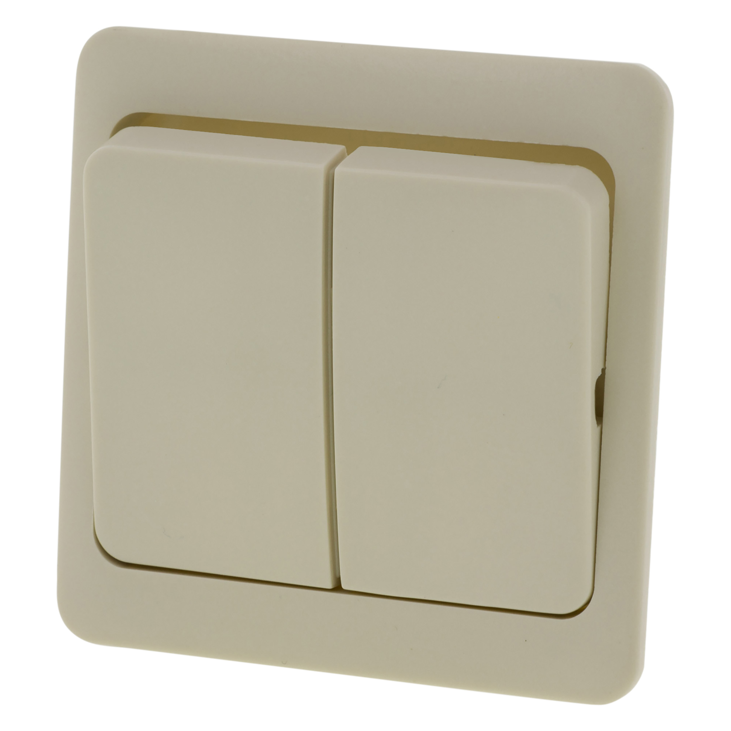 66.010.04 Peha Standard opzetwip serie/wissel - inbouw crème 