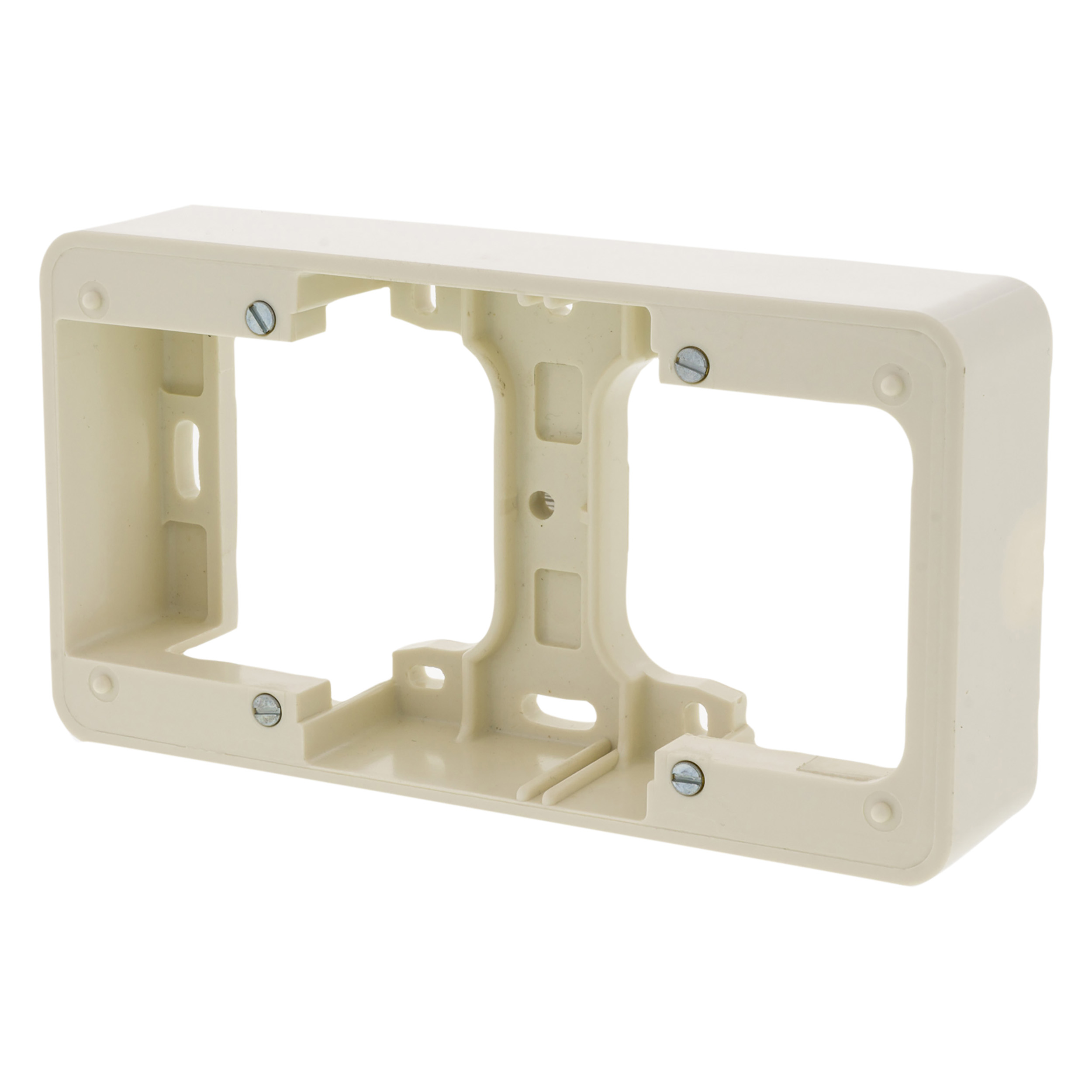66.010.33 Peha Standard opbouwraam inbouw - 2-voudig crème 