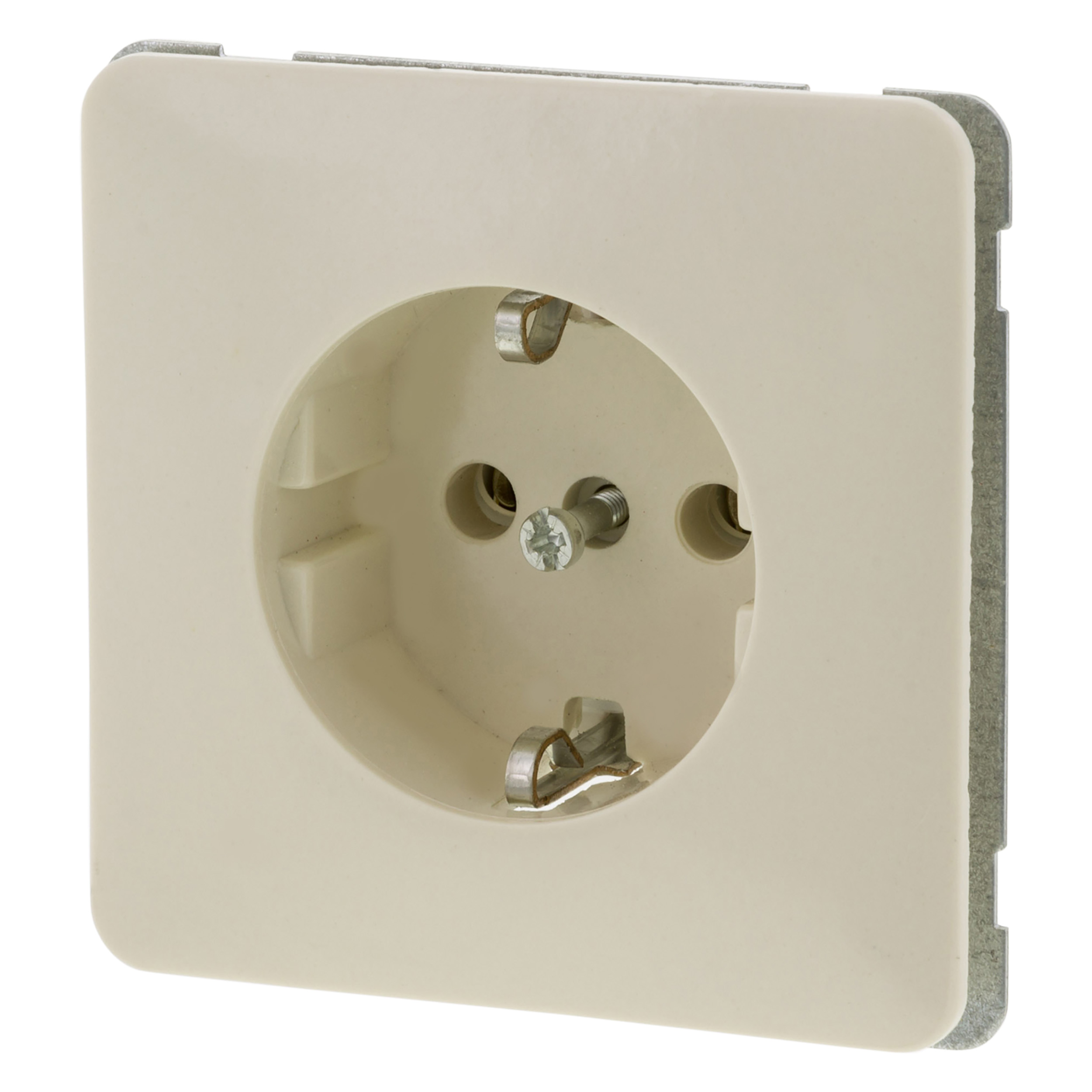 66.010.42 Peha Standard contactdoos inbouw - 1-voudig - randaarde crème 
