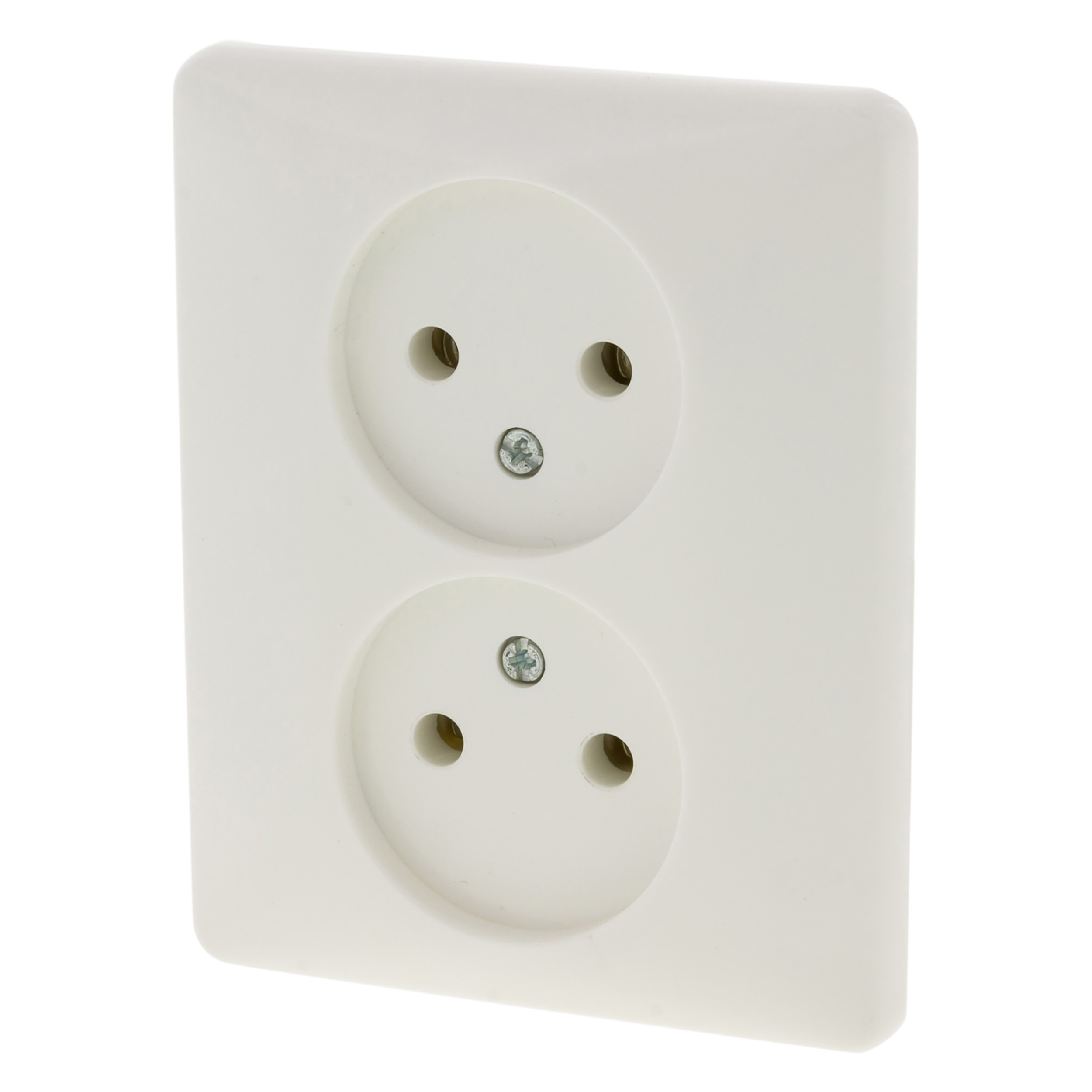 66.011.49 Peha Standard contactdoos inbouw - 2-voudig polarwit 