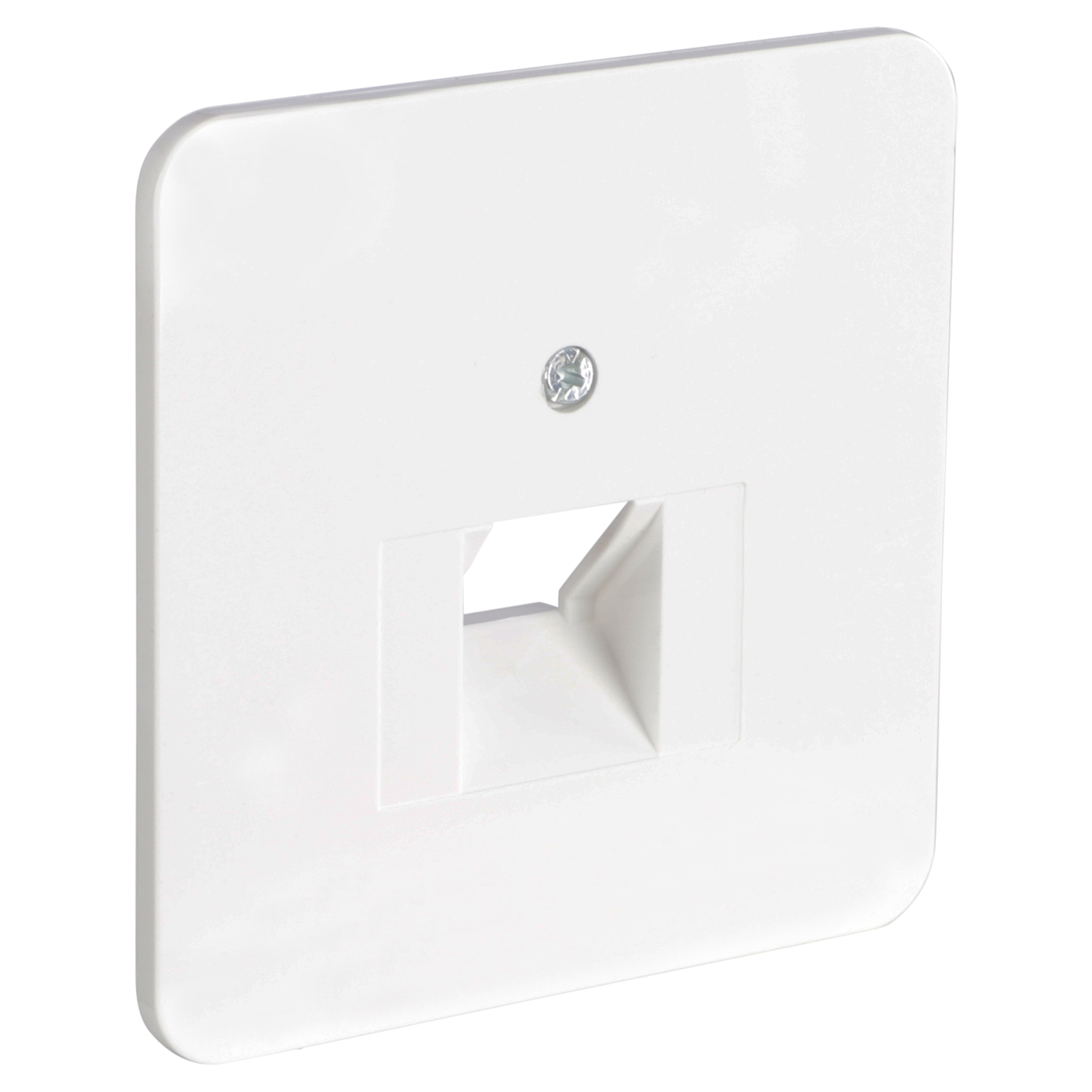 66.011.83 Peha Standard centraalplaat telefoon/data - 2 x 8-polig polarwit 