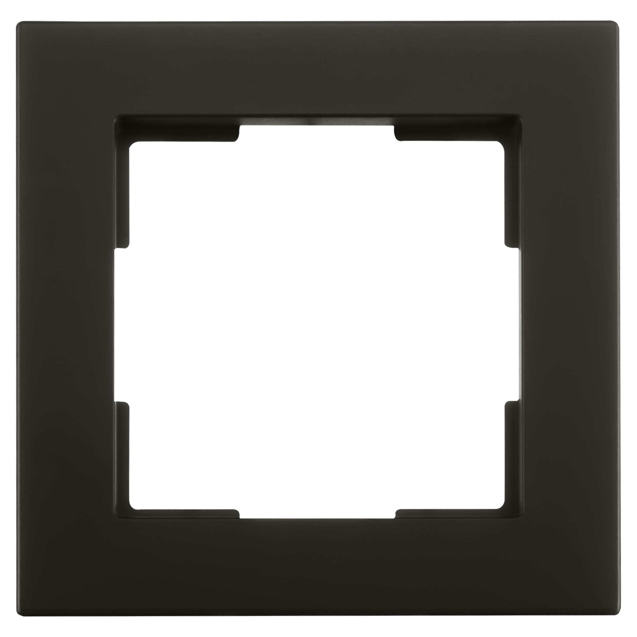 66.017.21 ION Industries V1 afdekraam 1-voudig - verticaal/horizontaal mat zwart 85 x 85 x 11 mm