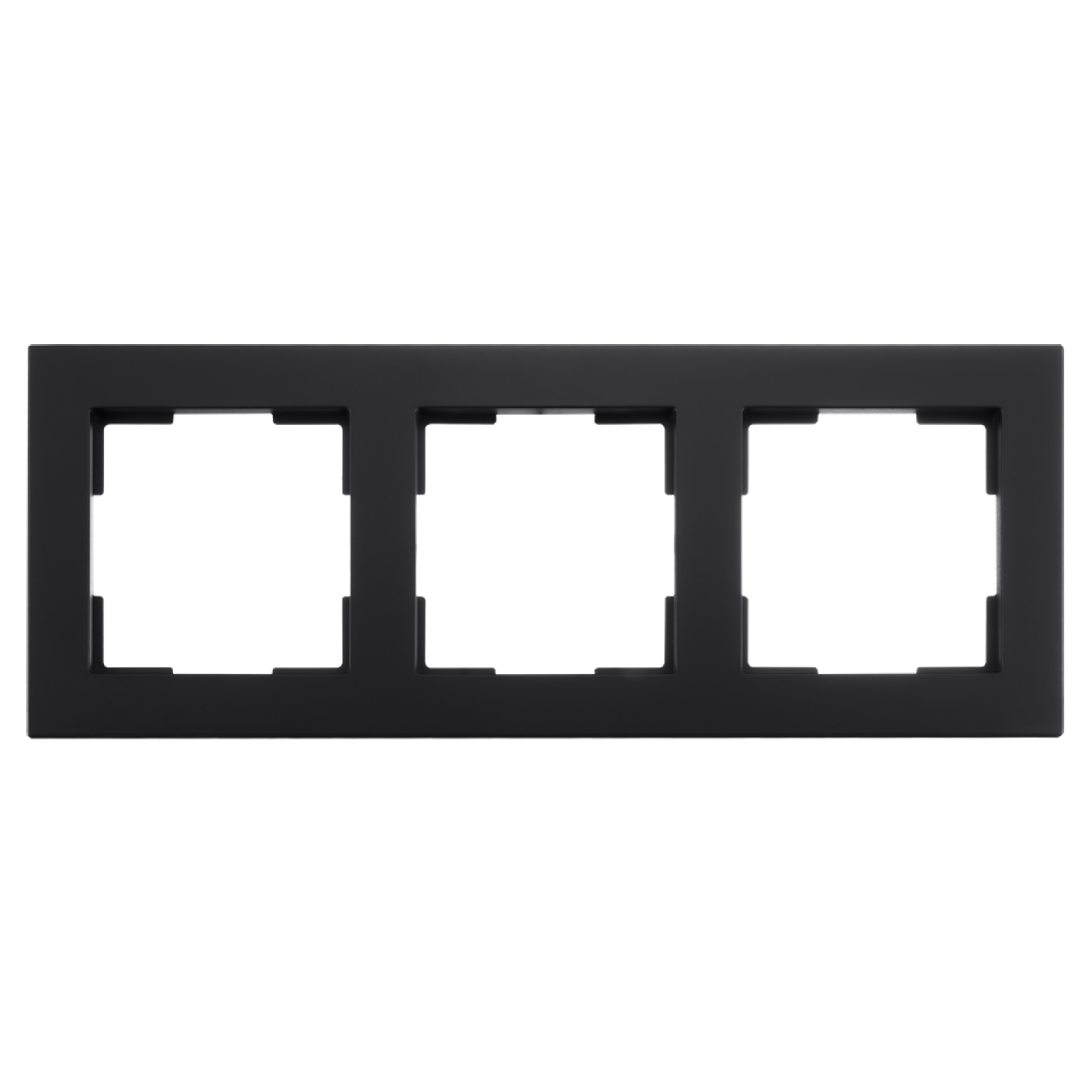 66.017.24 ION Industries V1 afdekraam 3-voudig - verticaal/horizontaal mat zwart 227 x 85 x 11 mm