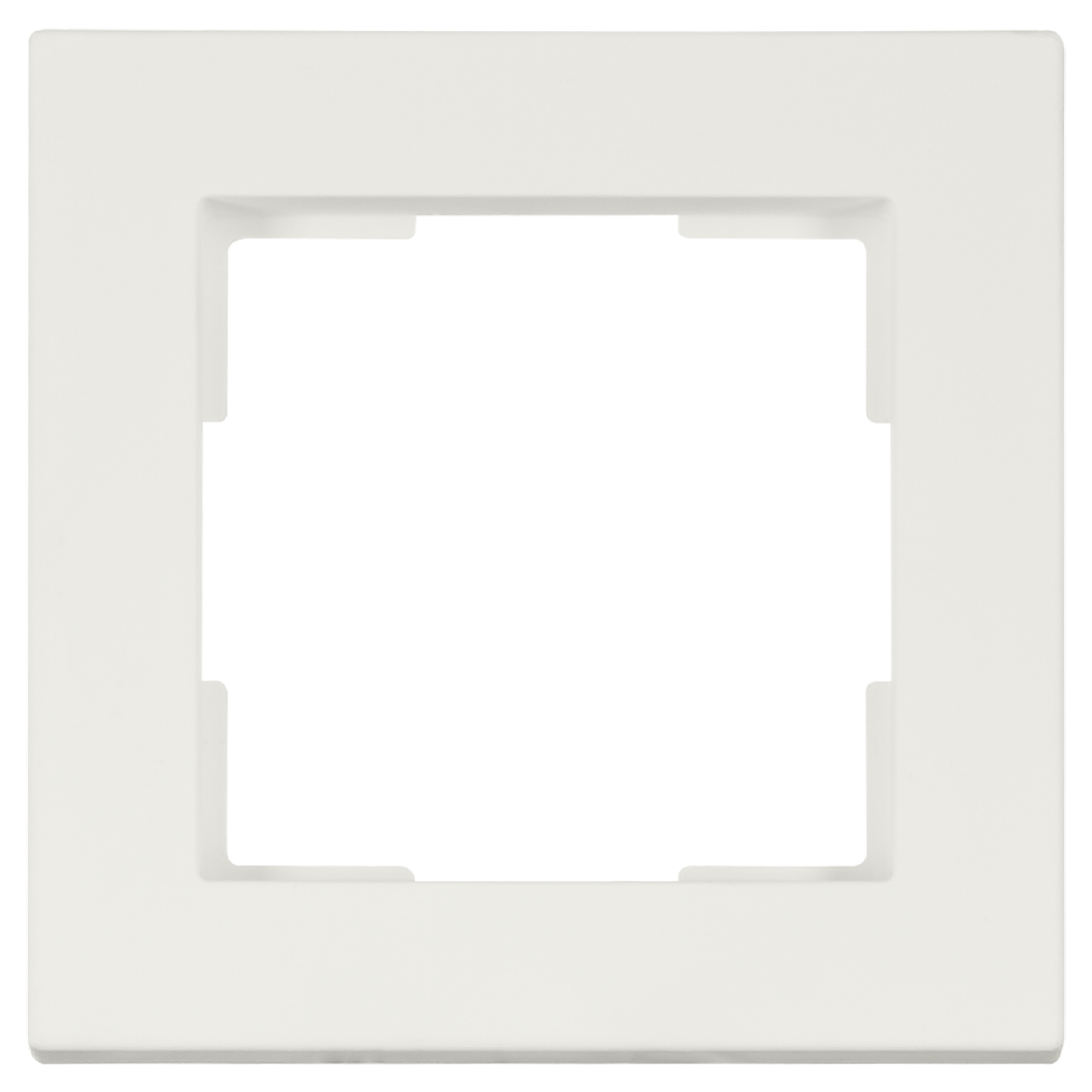 66.019.21 ION Industries V1 afdekraam 1-voudig - verticaal/horizontaal mat alpin wit 85 x 85 x 11 mm