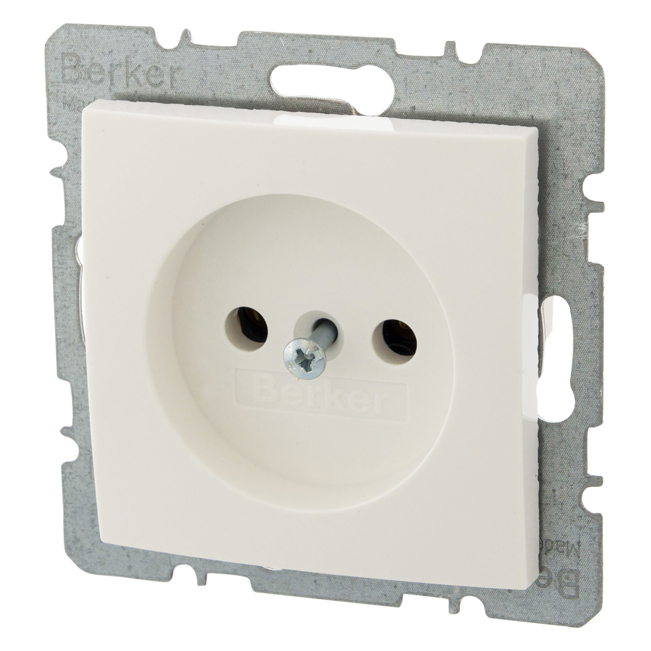 66.033.40 Berker S1 contactdoos inbouw - 1-voudig polarwit 