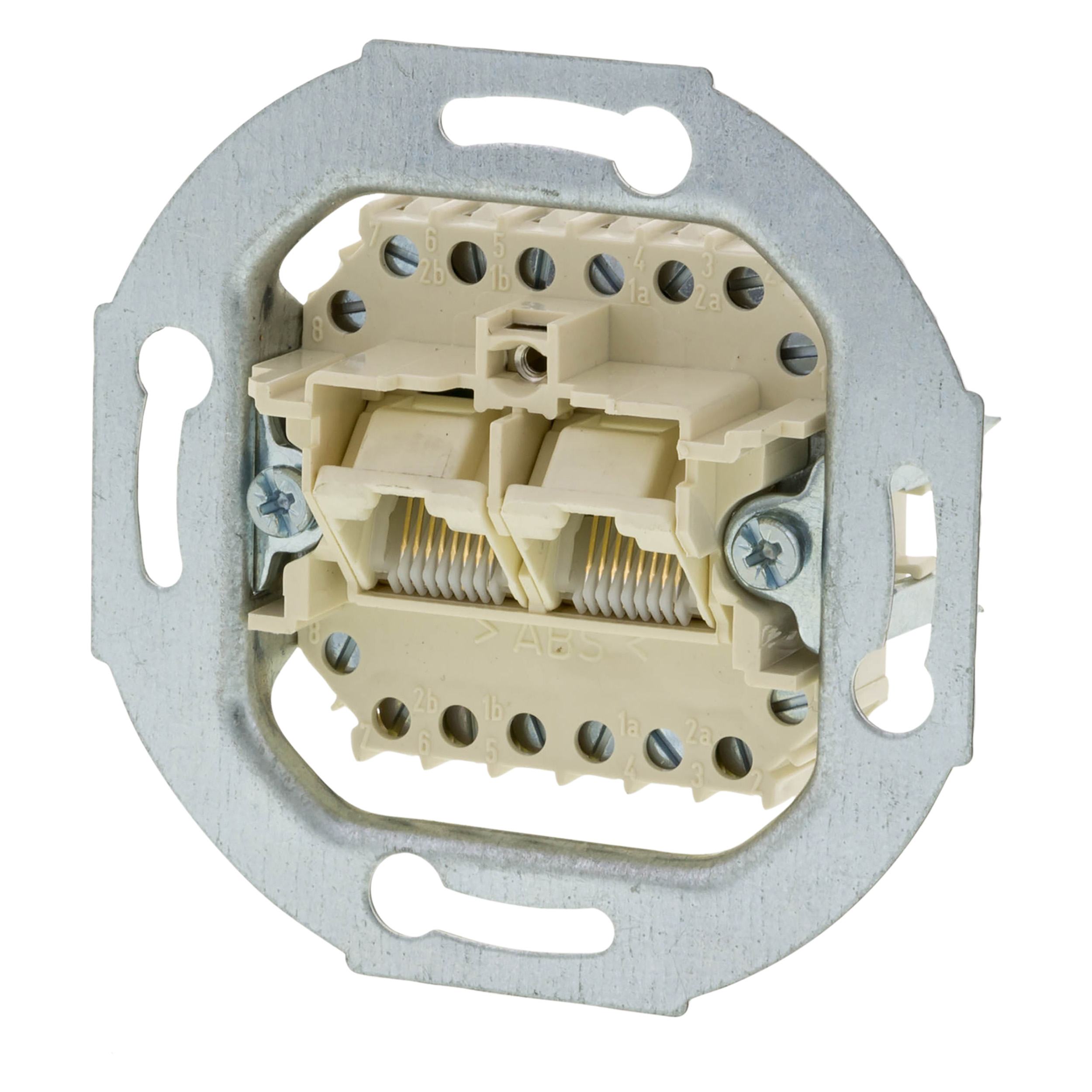 66.035.64 Berker  contactdoos ISDN - 2 x 8-polig - RJ45  