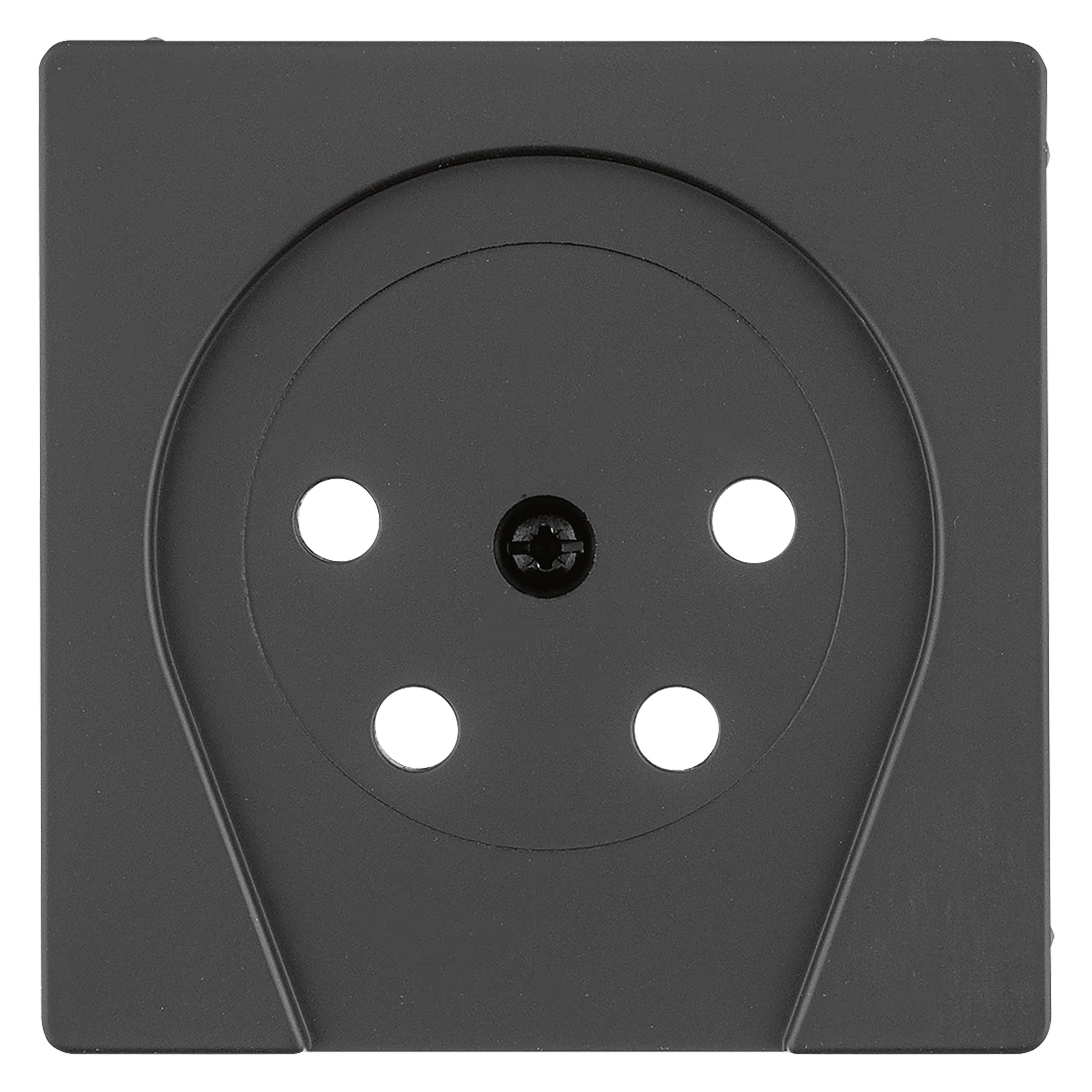 66.045.63 Berker Q1 centaalplaat contactdoos - inbouw antraciet 