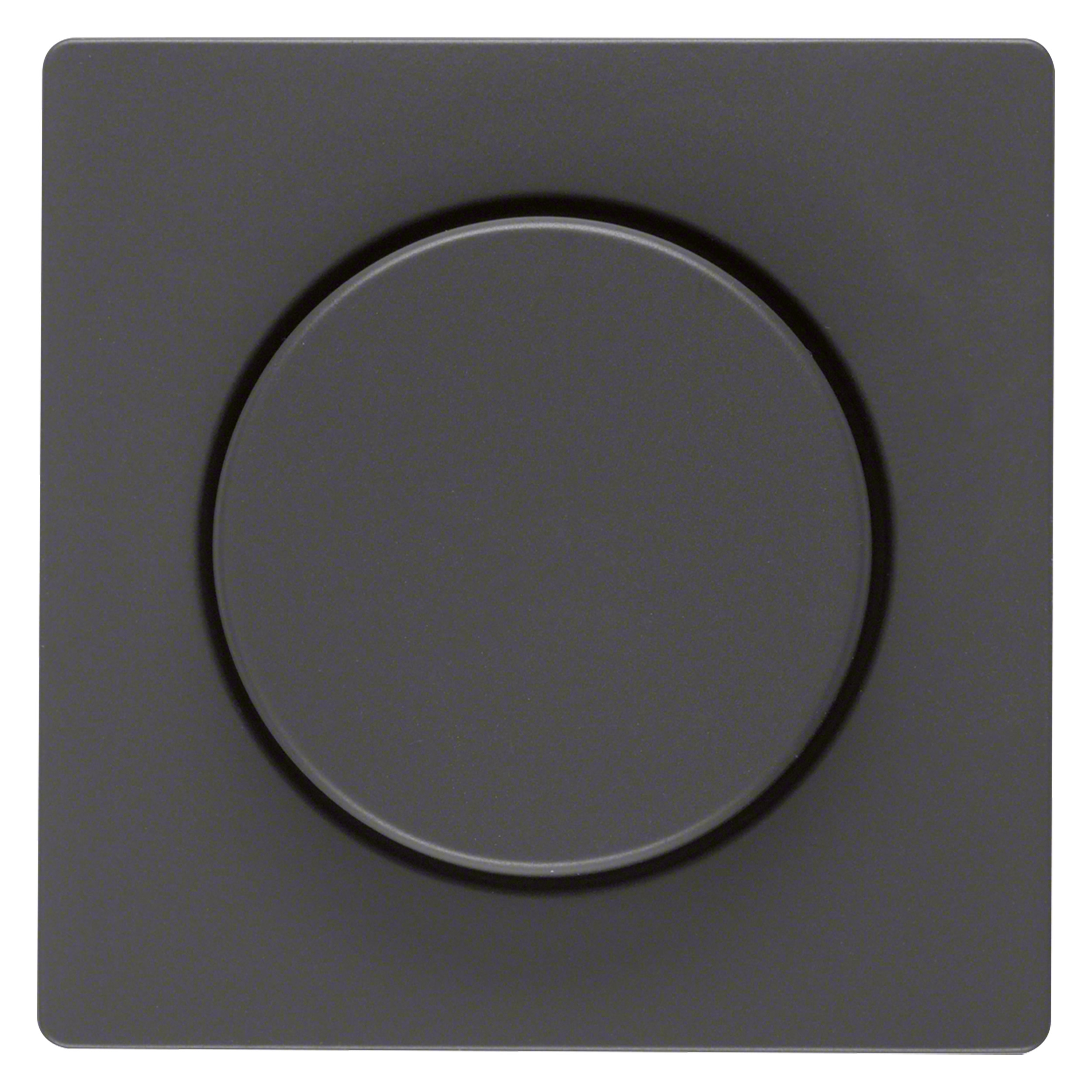 66.045.97 Berker Q1 centraalplaat met knop voor dimmer - inbouw antraciet 