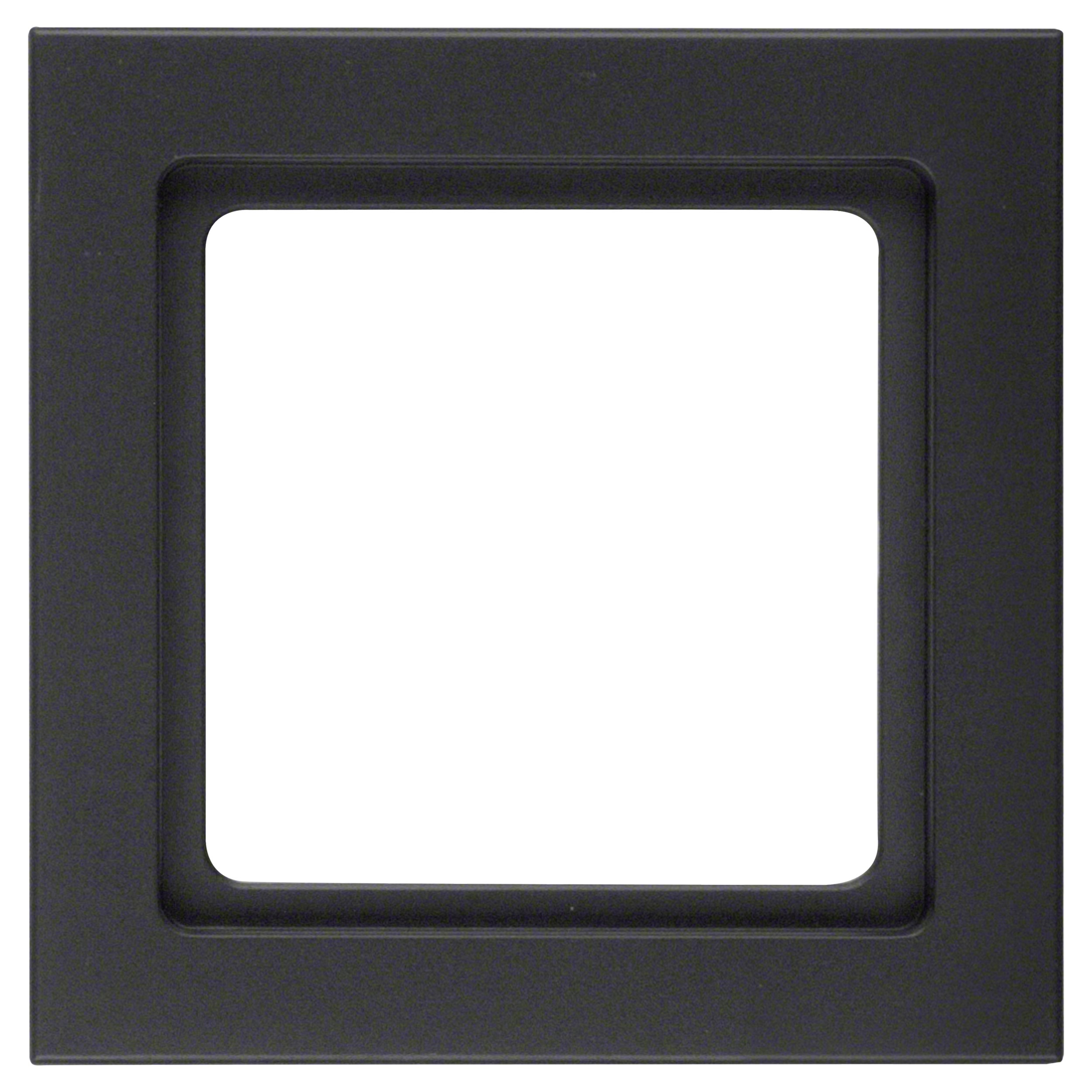 66.047.31 Berker Q3 afdekraam inbouw - 1-voudig antraciet 80.5 x 80.5 x 9.9 mm