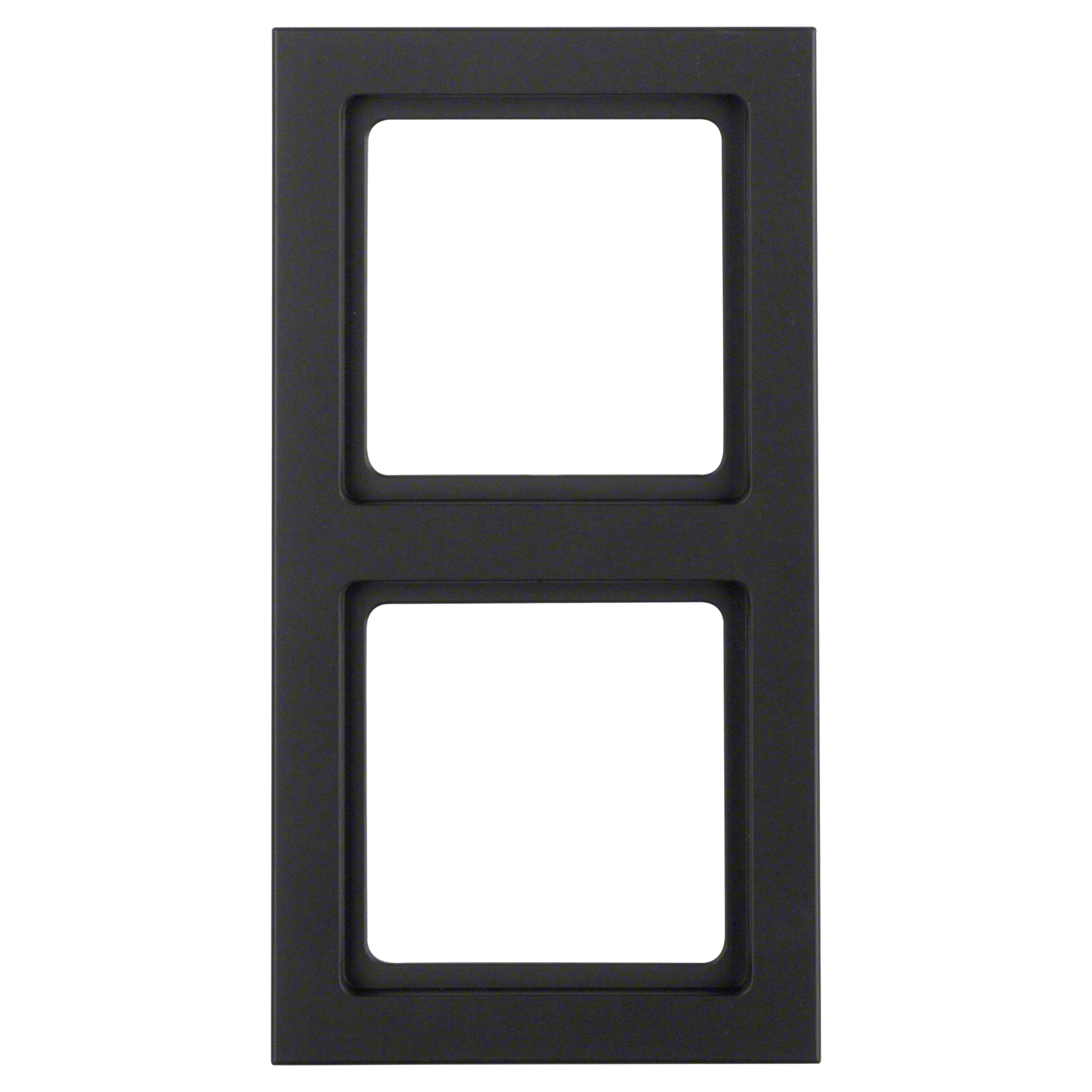 66.047.32 Berker Q3 afdekraam inbouw - 2-voudig antraciet 151.5 x 80.5 x 9.9 mm