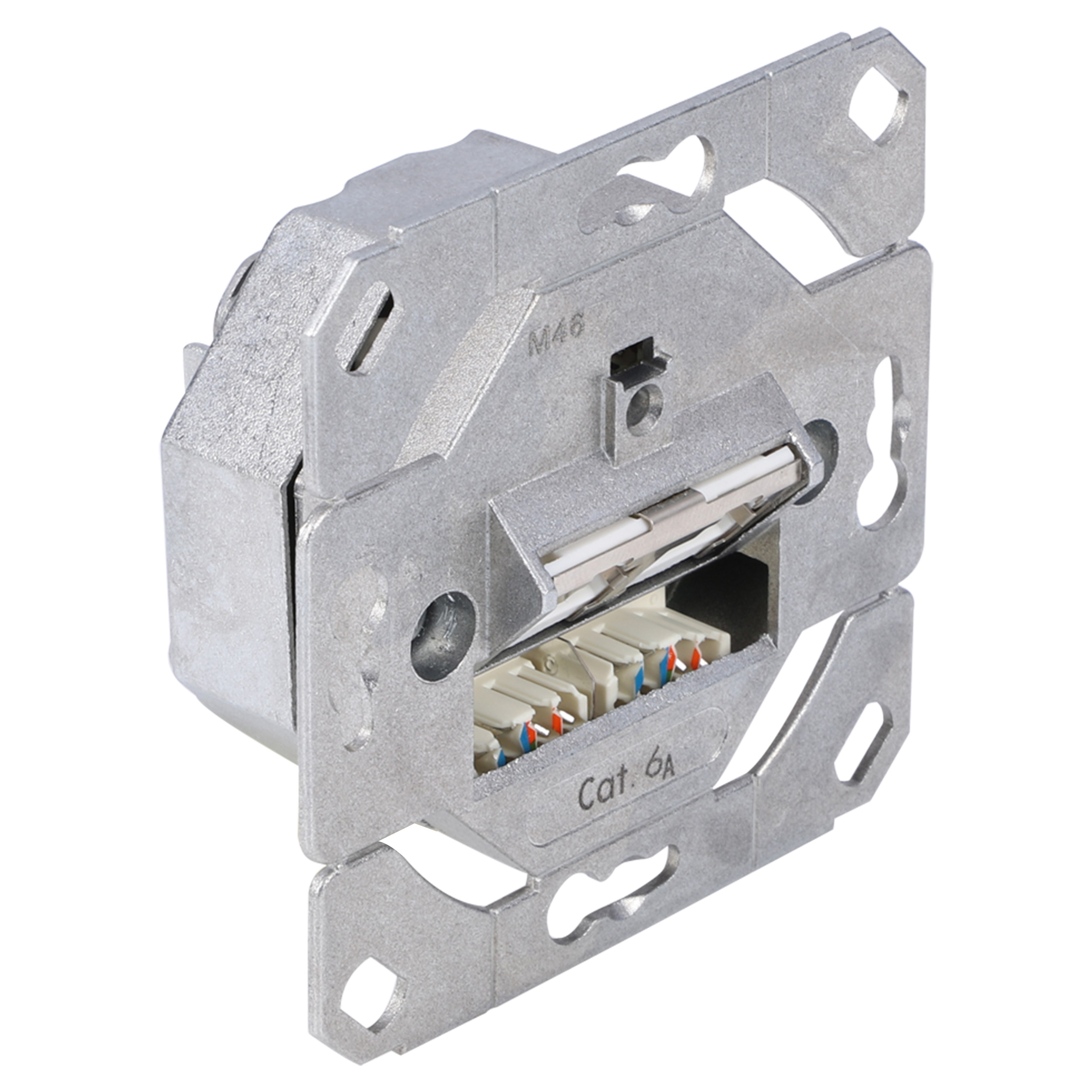 66.050.65 Gira  contactdoos inbouw - telefoon/data - CAT6A - 2 x 8-polig - los element zwart 
