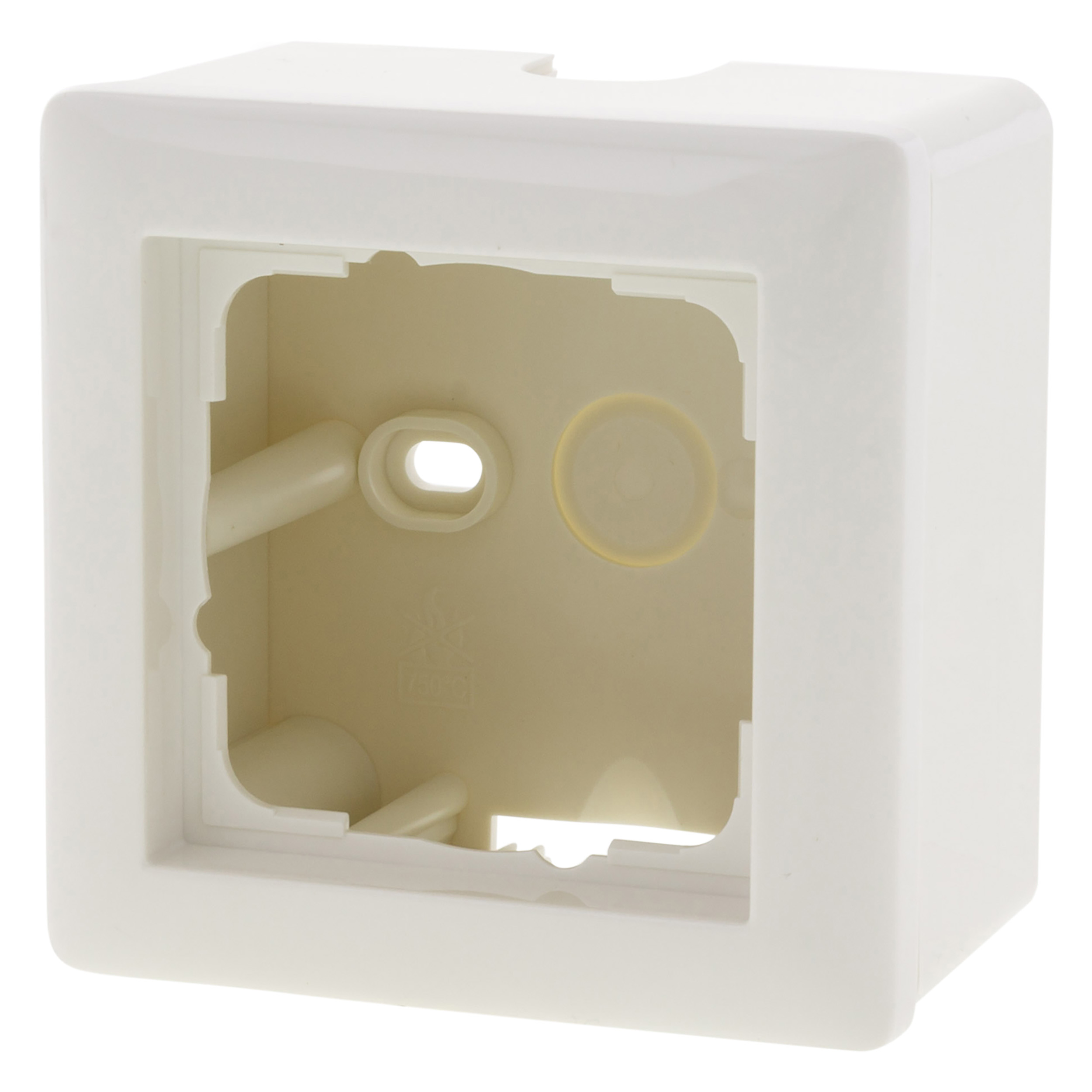 66.051.32 Gira System 55 opbouwraam 1-voudig - inclusief afdekraam polarwit 