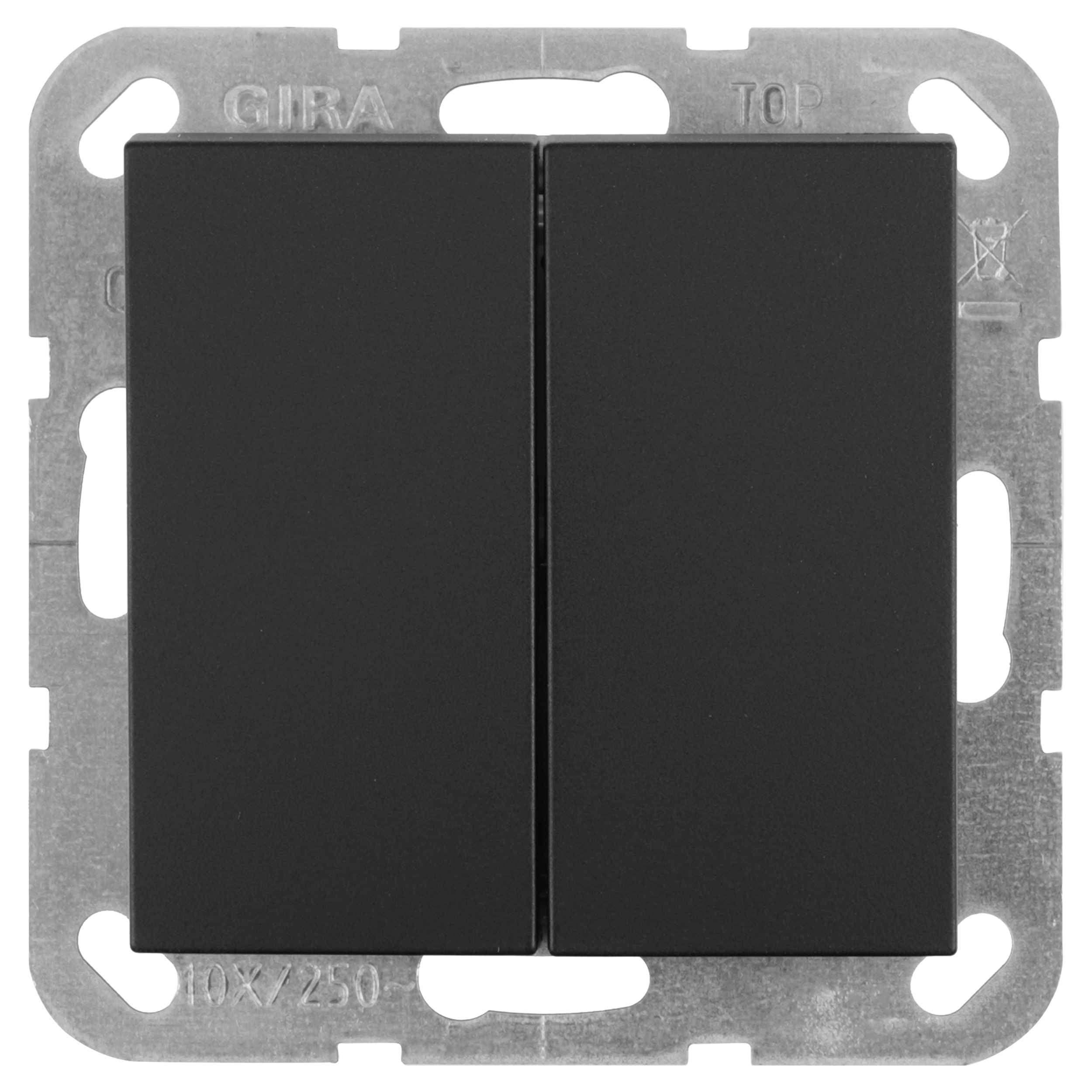 66.053.02 Gira E2 schakelaar inbouw - serie zwart 