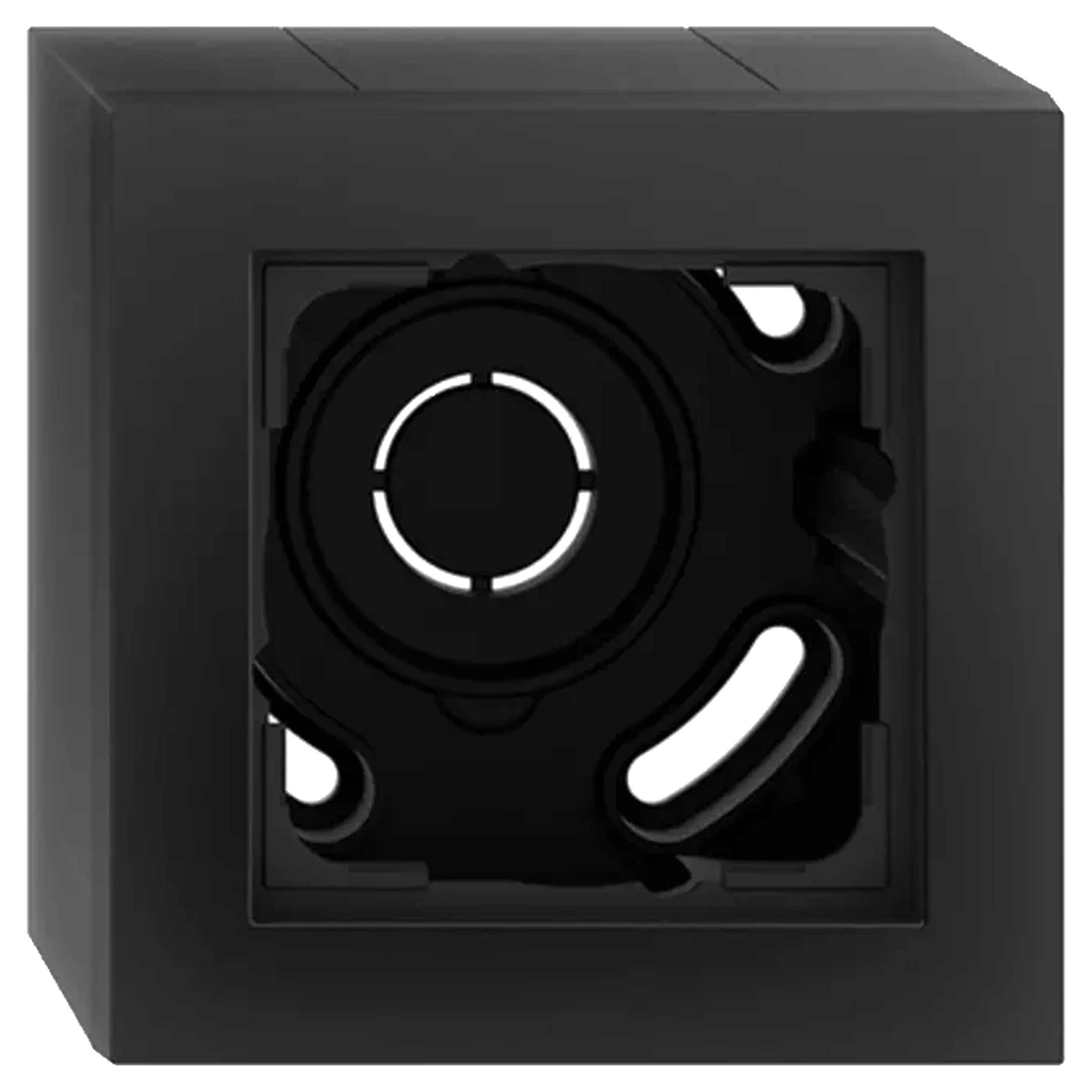 66.053.32 Gira System 55 opbouwraam 1-voudig - inclusief afdekraam zwart 