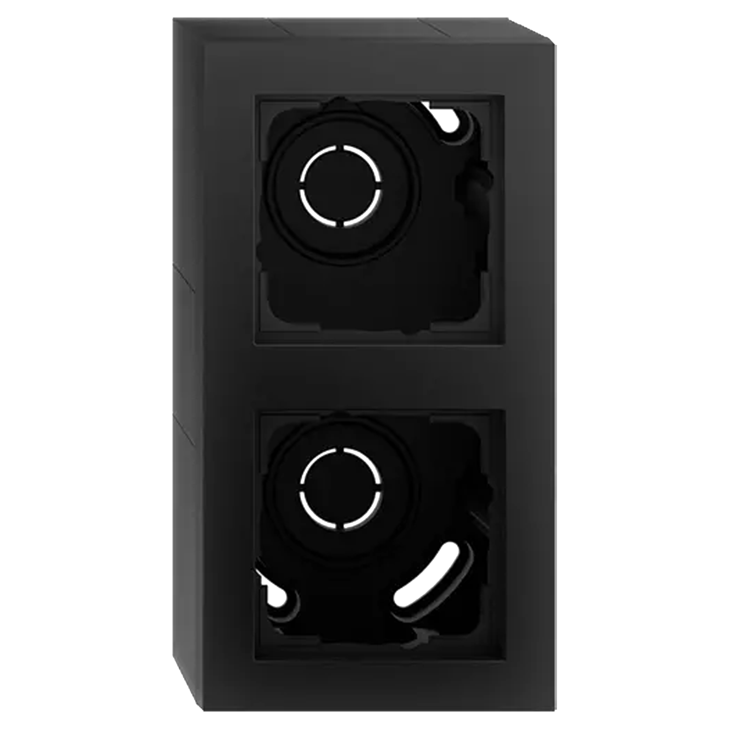 66.053.33 Gira System 55 opbouwraam 2-voudig - inclusief afdekraam zwart 