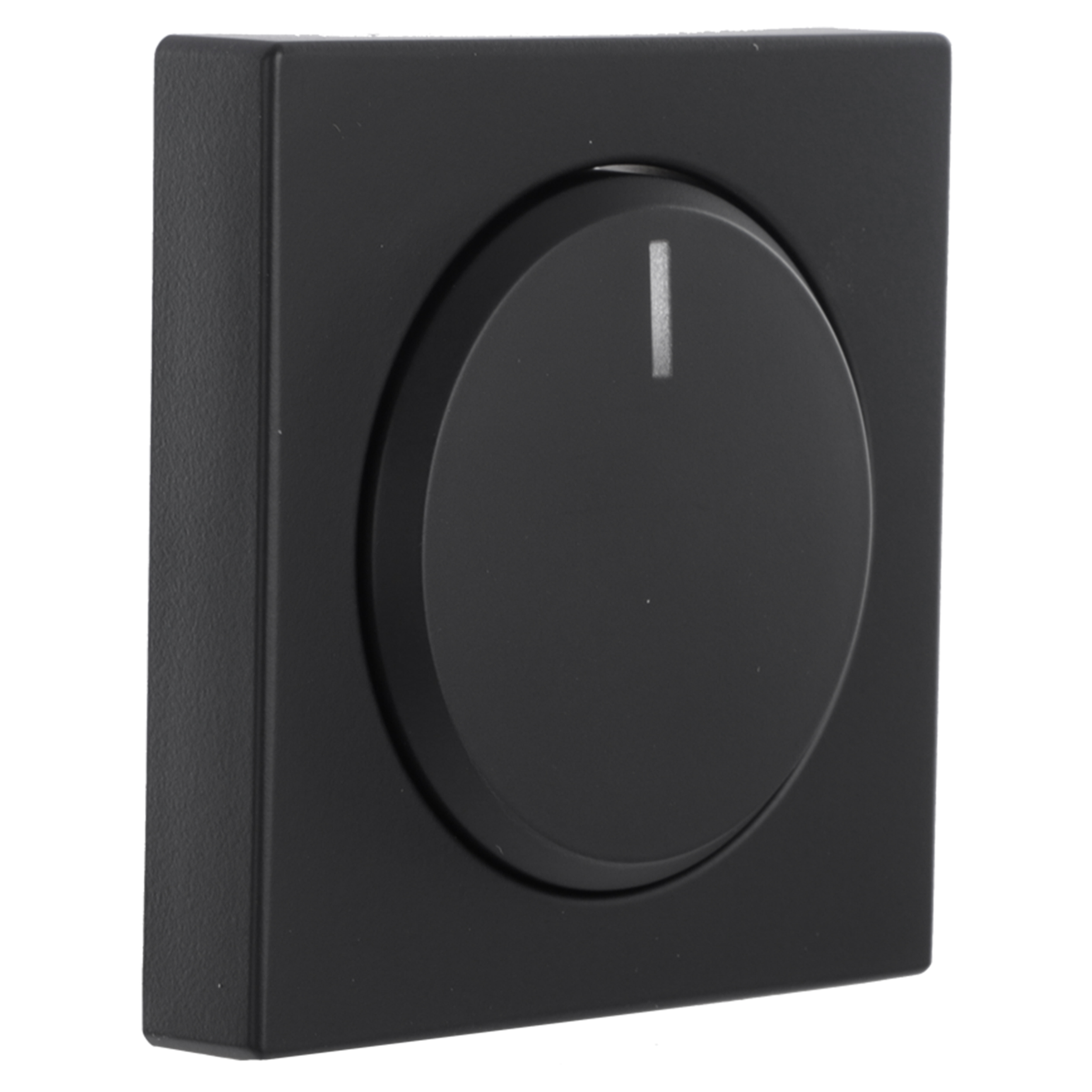 66.055.85 Busch-Jaeger Future Linear centraalplaat inbouw - voor dimmer - met knop zwart 