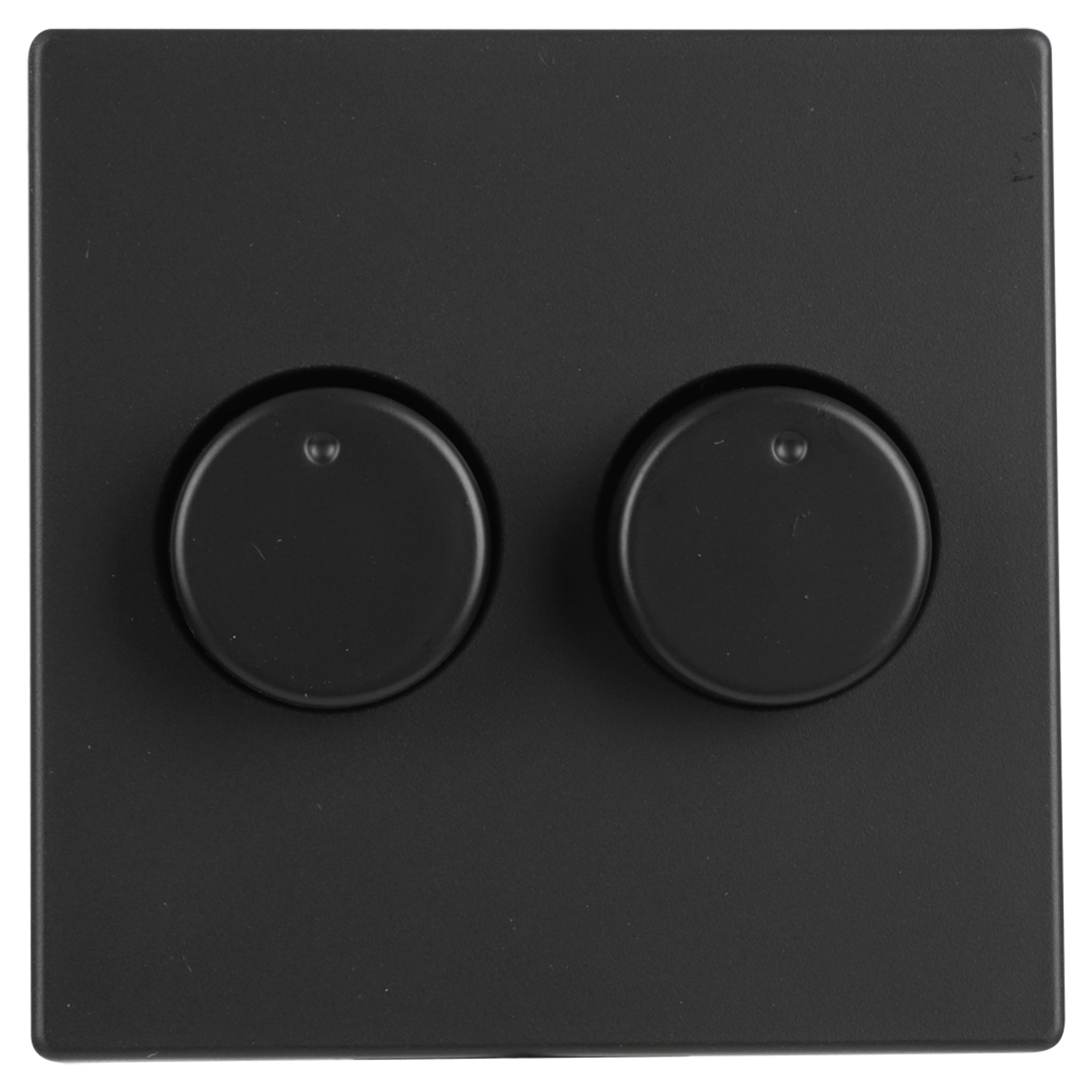 66.055.86   centraalplaat met knop - voor duo dimmer - tbv Future Linear zwart 