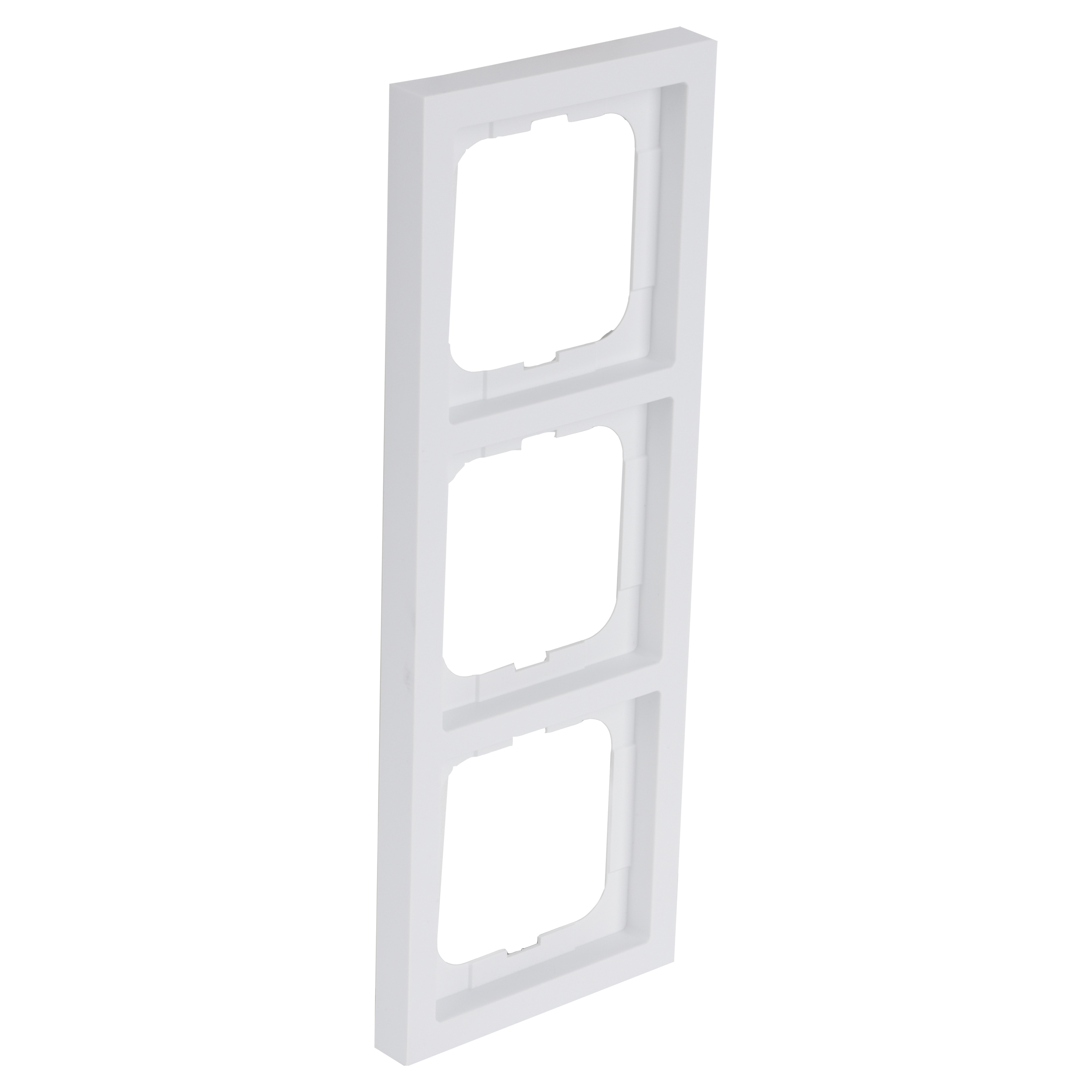 66.056.23 Busch-Jaeger Future Linear afdekraam inbouw - 3-voudig - verticaal/horizontaal mat wit 80 x 222 x 11 mm