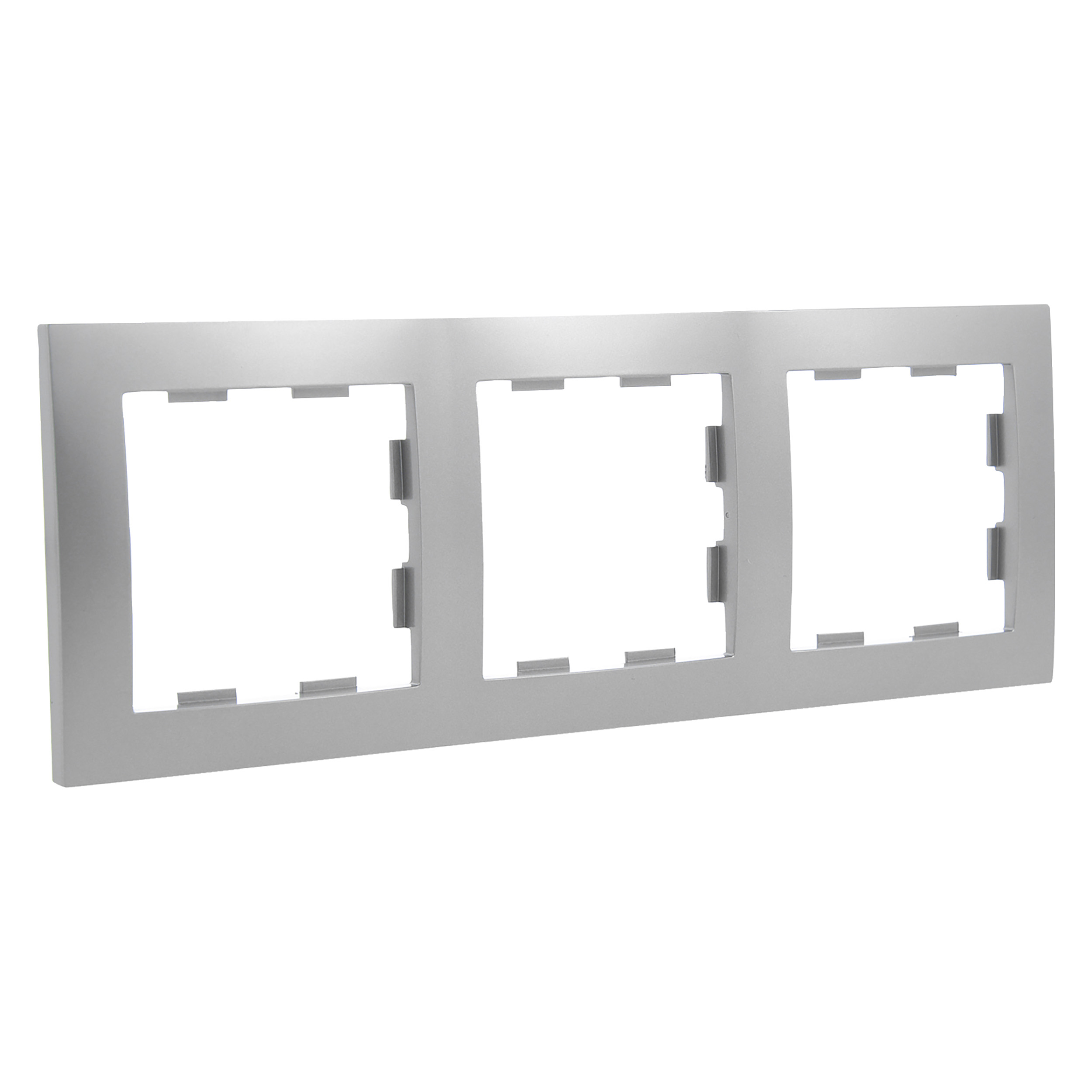 66.084.24 Q-Link S2 afdekraam inbouw - 3-voudig RVS 