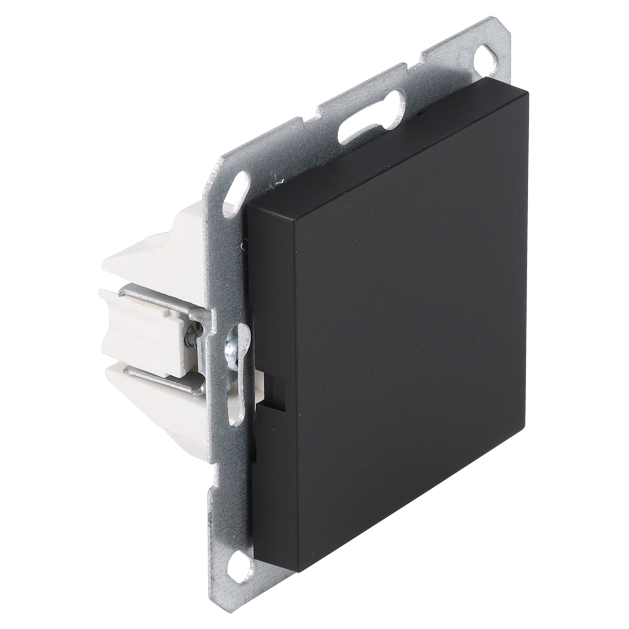66.095.20 Q-Link S-Line blindplaat inbouw mat zwart 