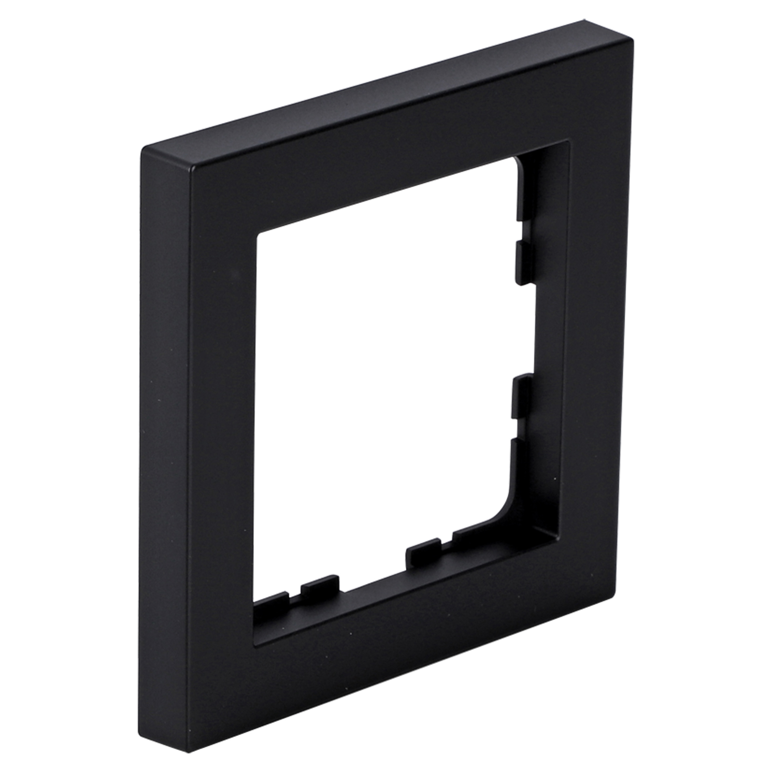 66.095.21 Q-Link S-Line afdekraam 1-voudig - verticaal/horizontaal mat zwart 