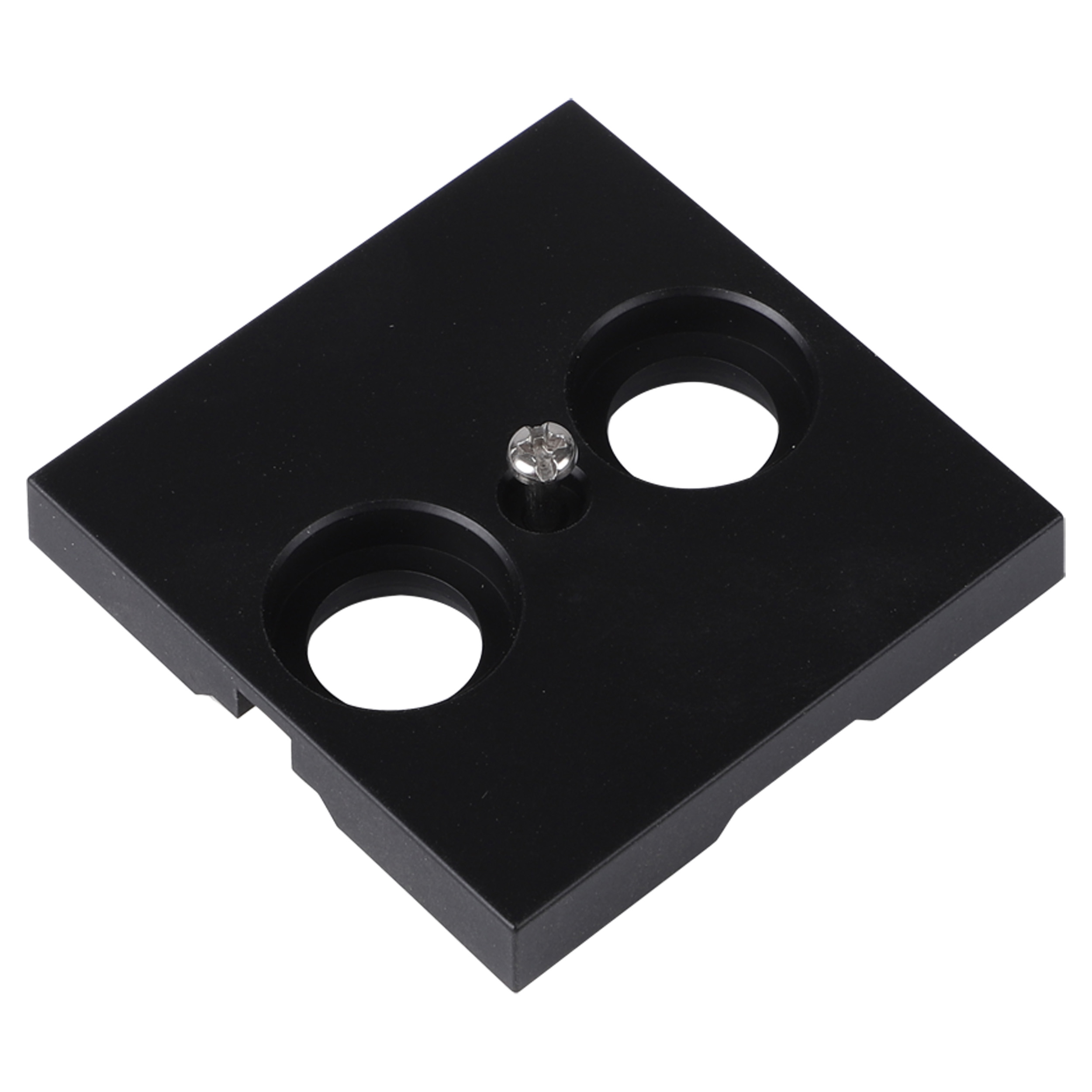 66.095.62 Q-Link S-Line centraalplaat radio/tv mat zwart 