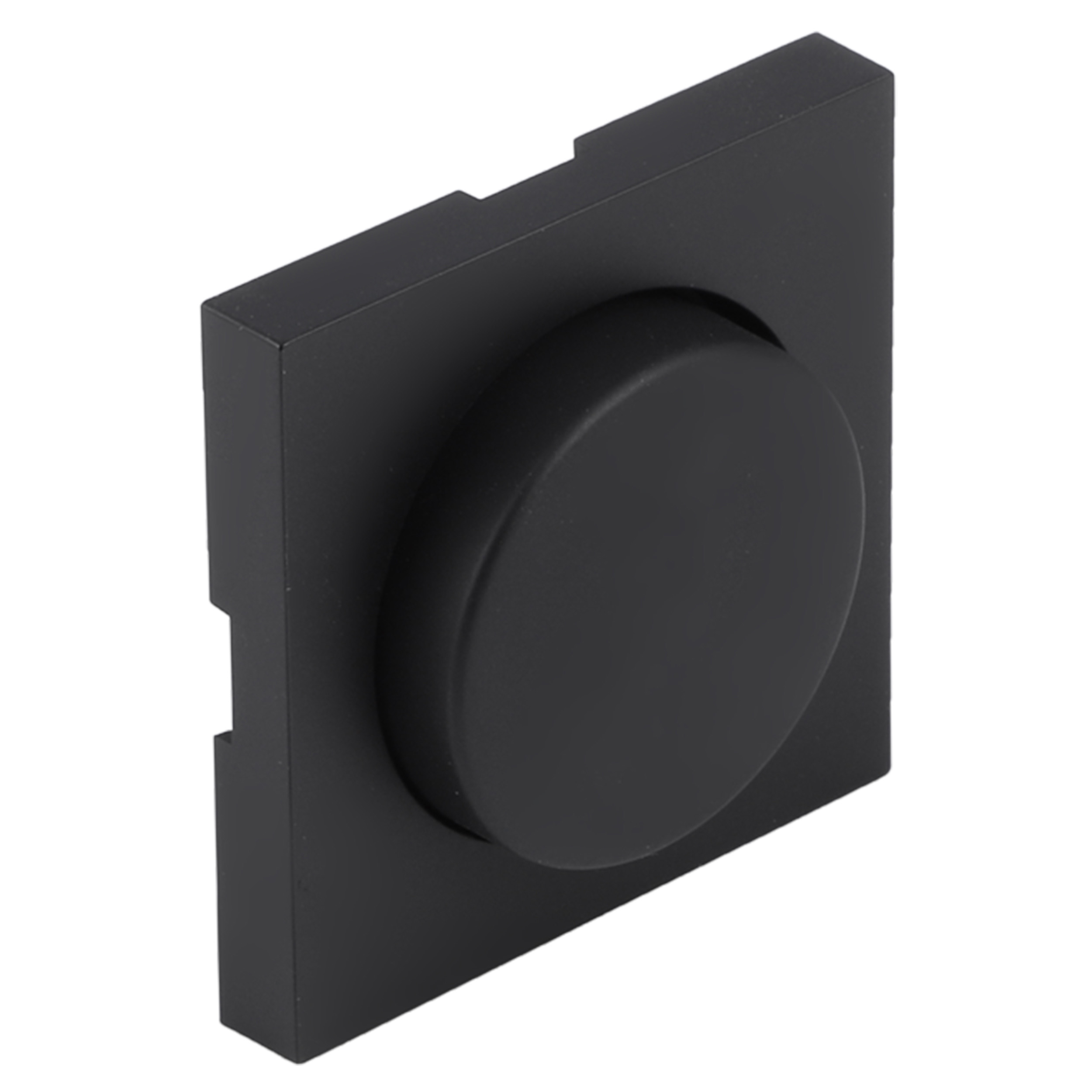 66.095.85 Q-Link S-Line centraalplaat met knop - voor dimmer mat zwart 