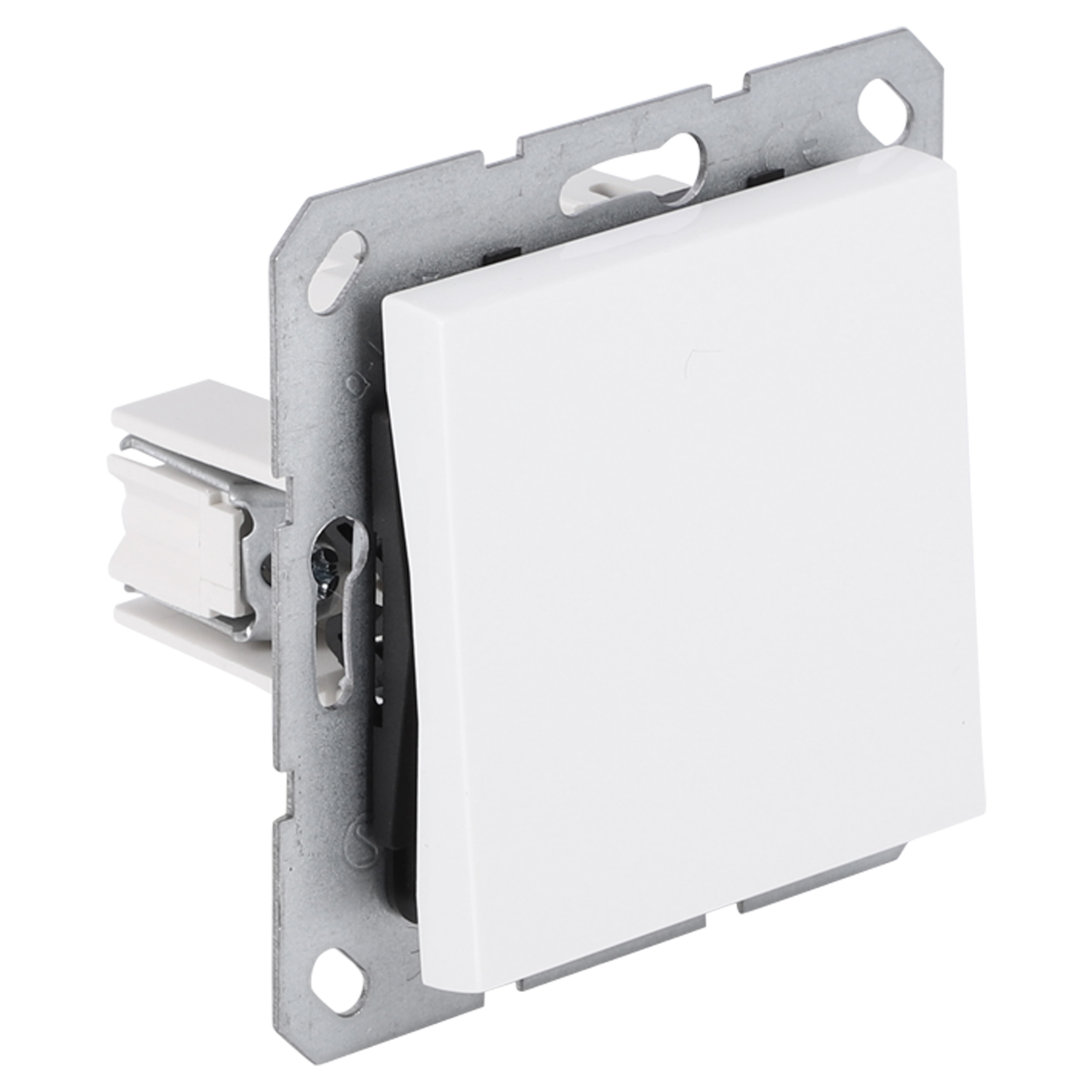 66.096.01 Q-Link S-Line schakelaar inbouw - wissel polarwit 