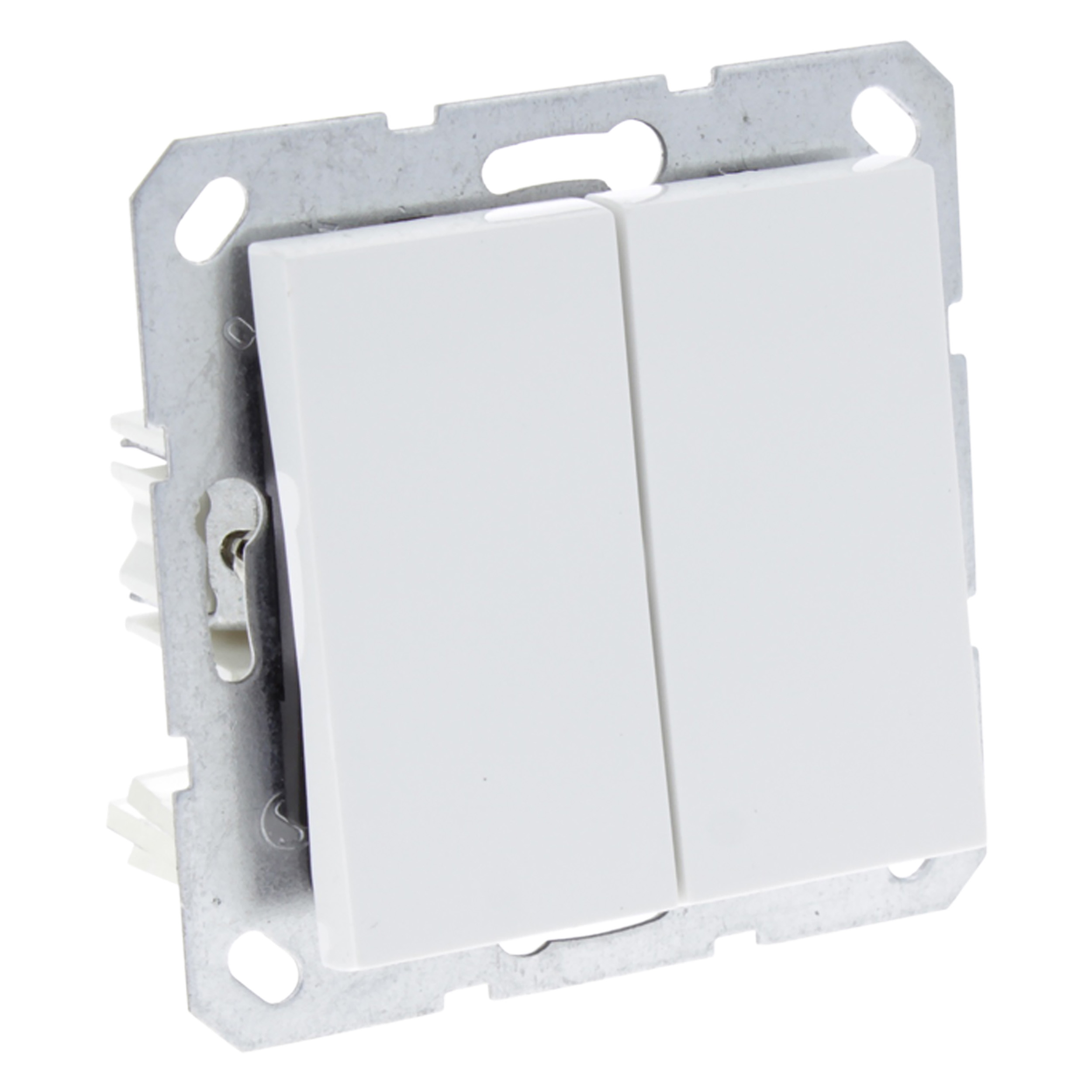 66.096.02 Q-Link S-Line schakelaar inbouw - serie polarwit 