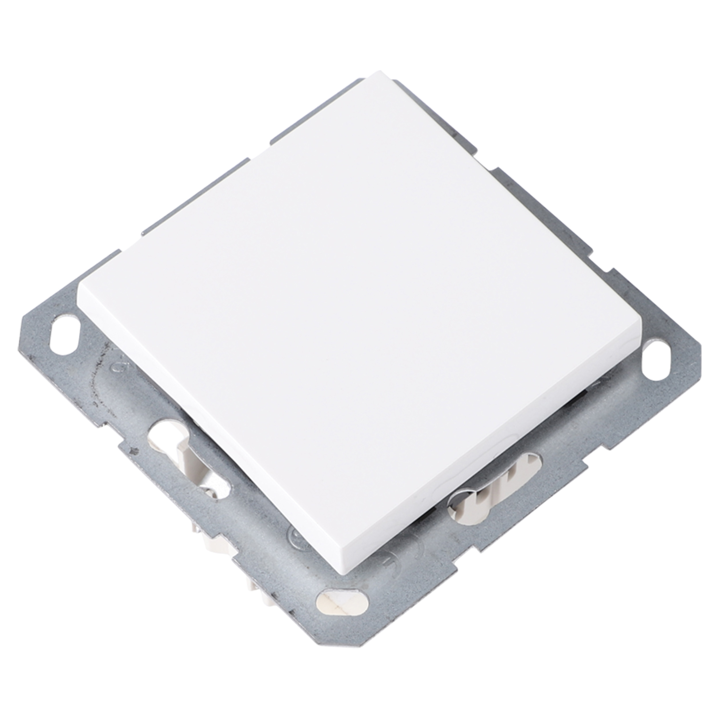66.096.07 Q-Link S-Line schakelaar inbouw - kruis polarwit 