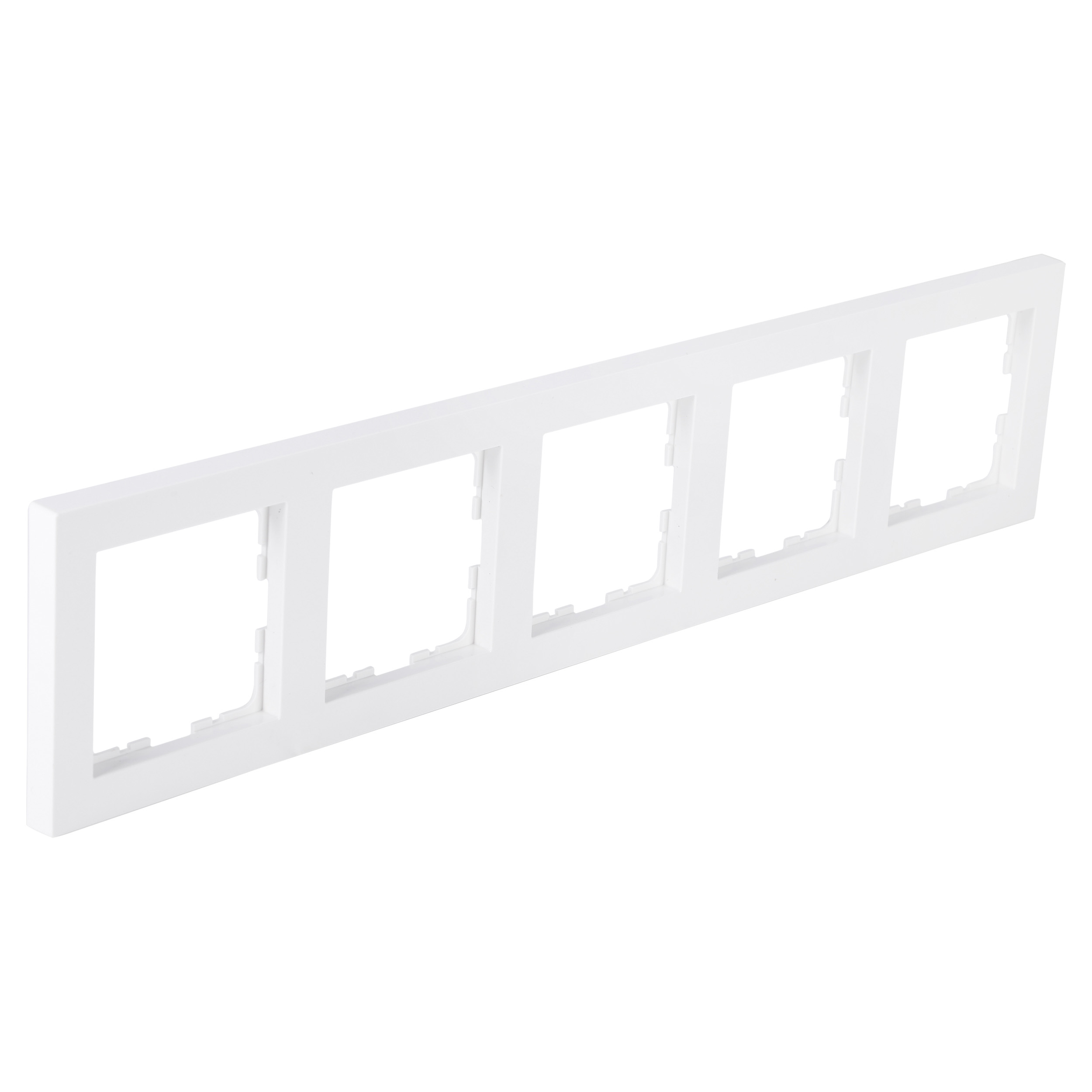66.096.28 Q-Link S-Line afdekraam 5-voudig - verticaal/horizontaal polarwit 