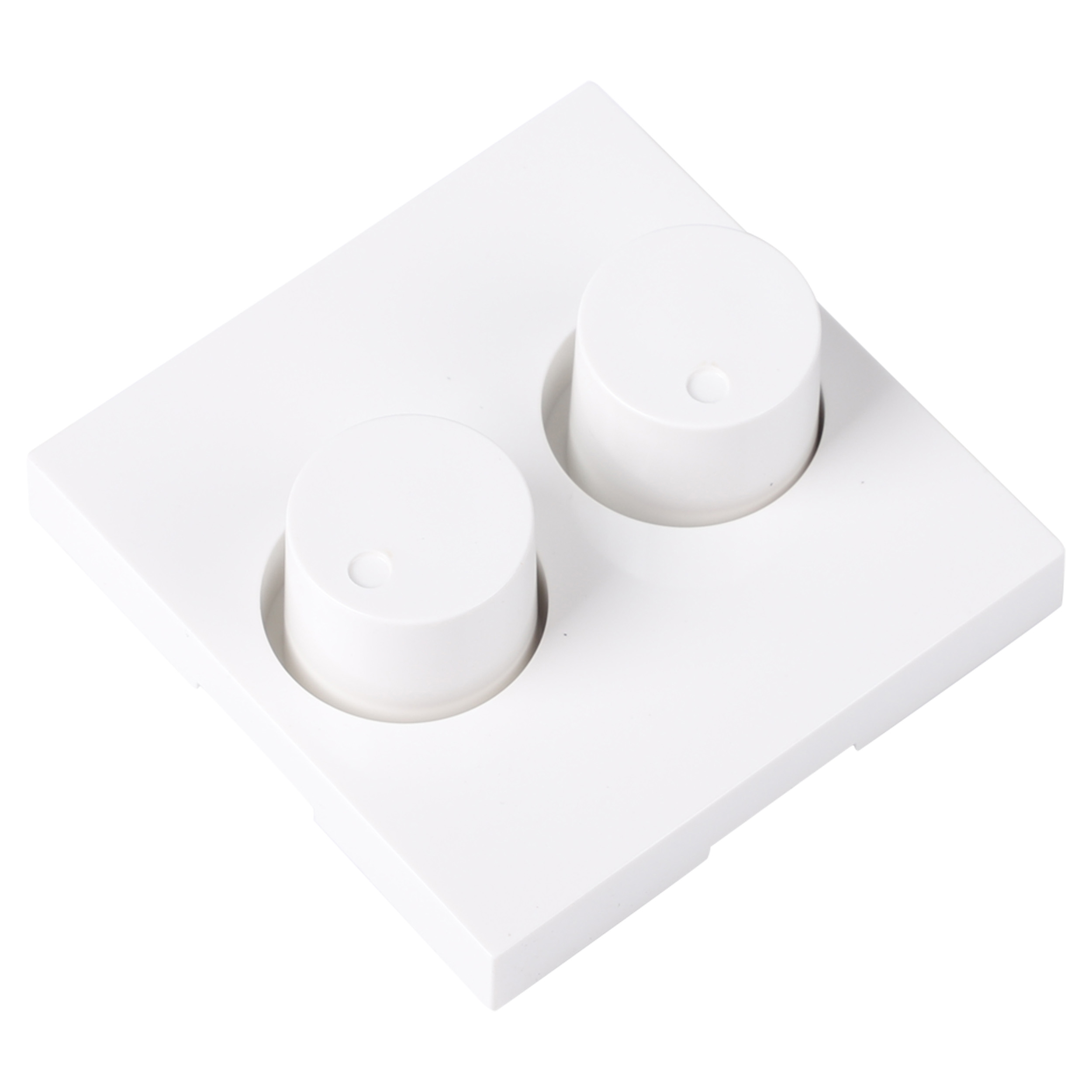 66.096.86 Q-Link S-Line centraalplaat met knop - voor duodimmer polarwit 