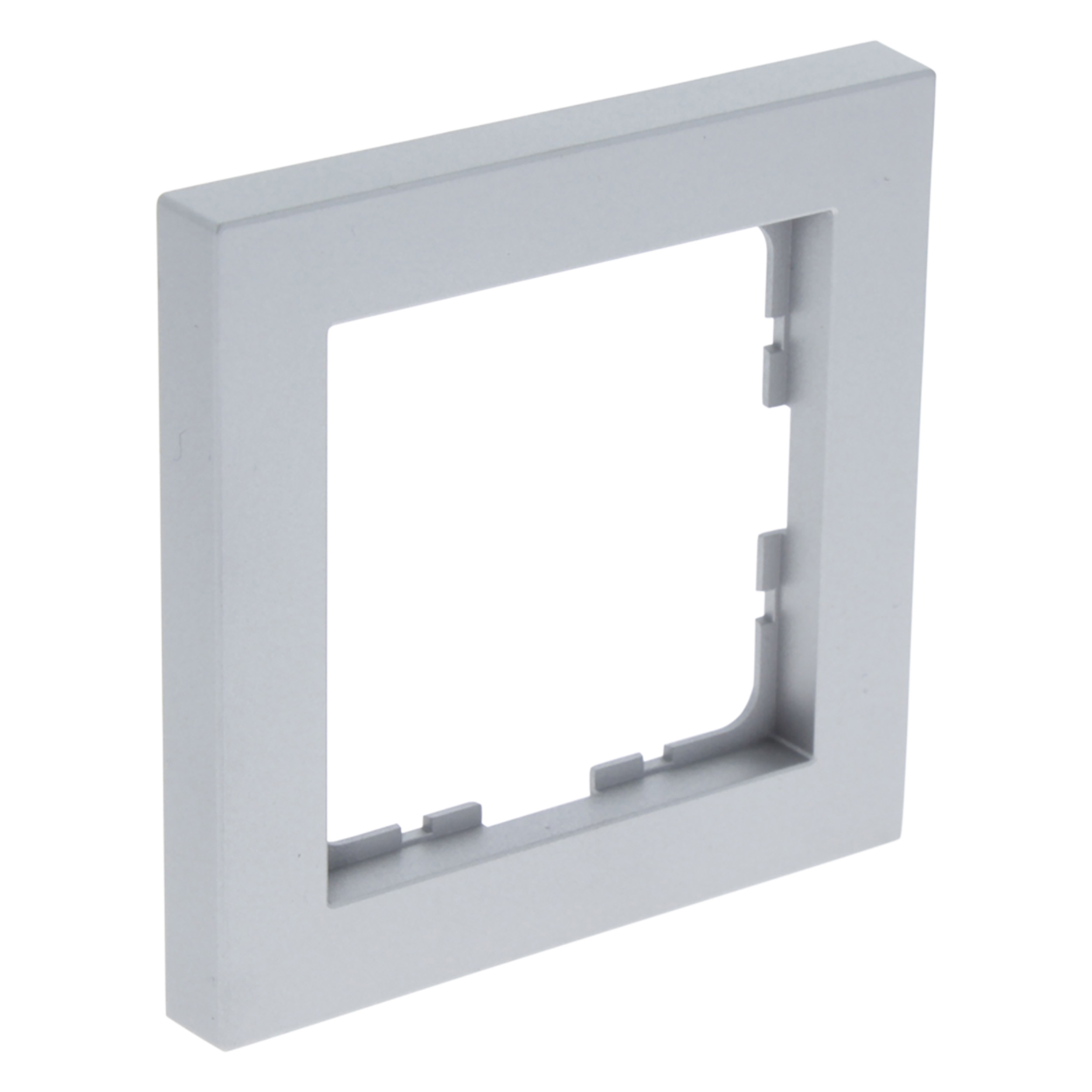 66.098.21 Q-Link S-Line afdekraam 1-voudig - verticaal/horizontaal aluminium 