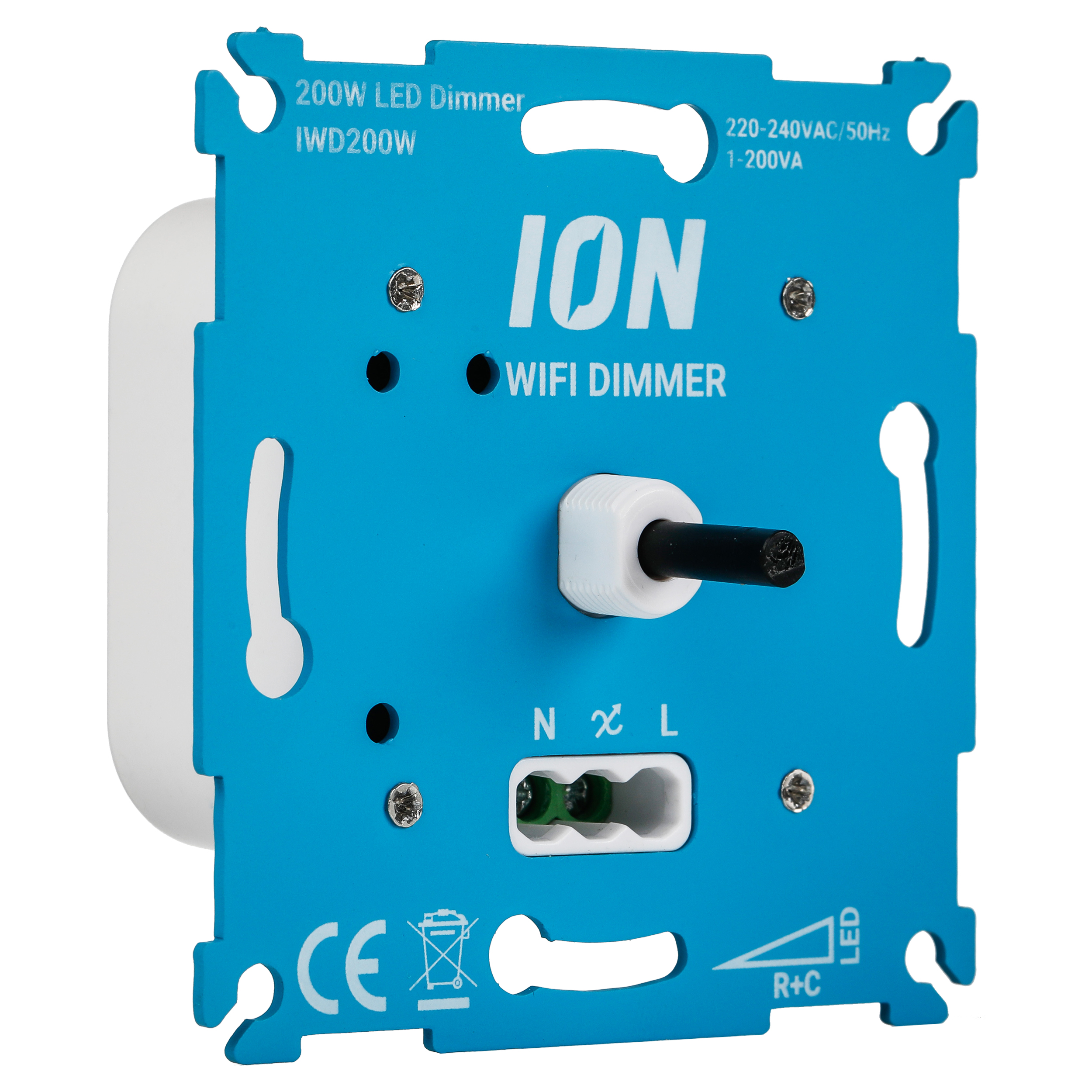 66.099.60 ION Industries  dimmer inbouw - LED - 1-200W - DR - WIFI - RC element - blauw