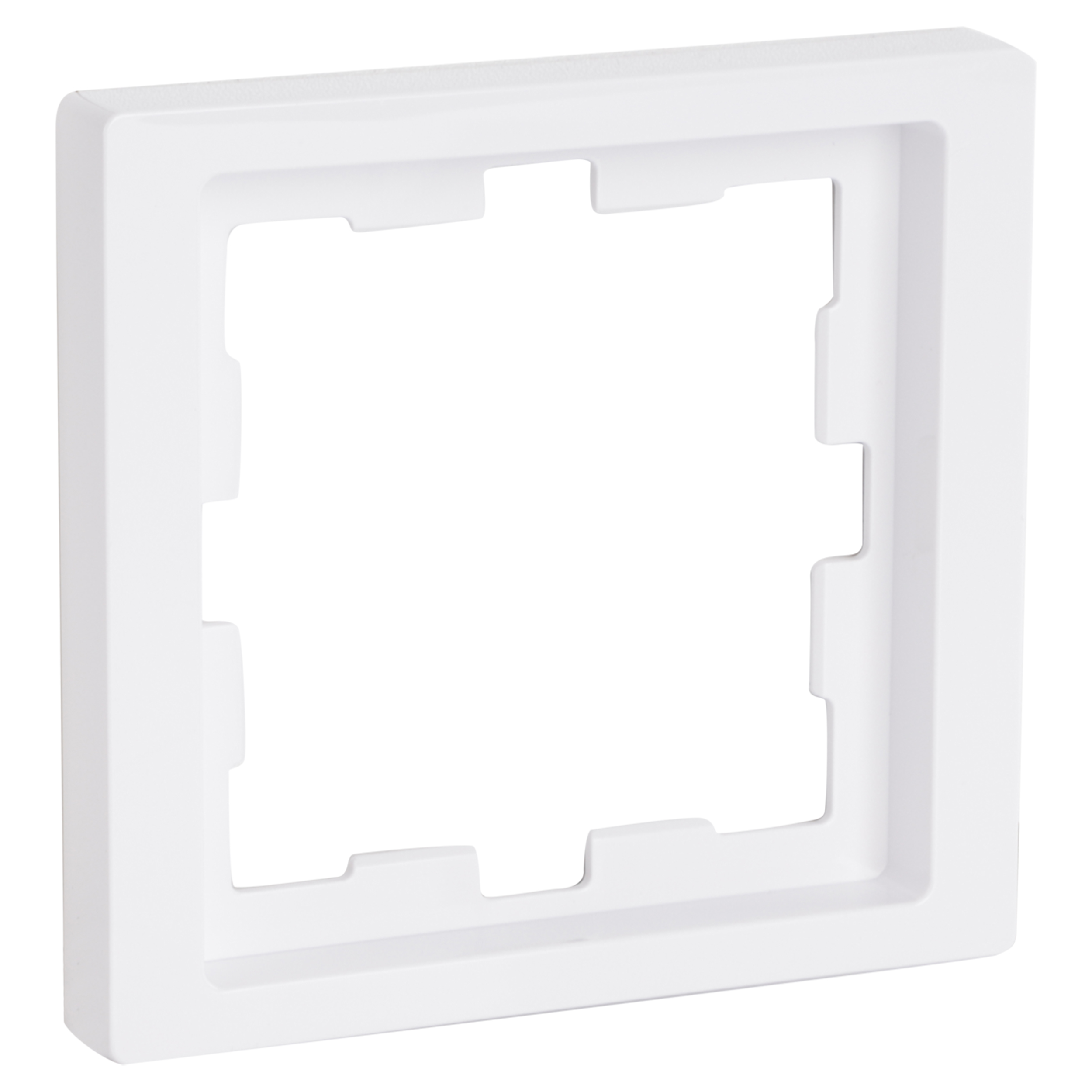 66.102.21 Merten System D afdekraam inbouw - 1-voudig lotuswit 90 x 90 x 12 mm