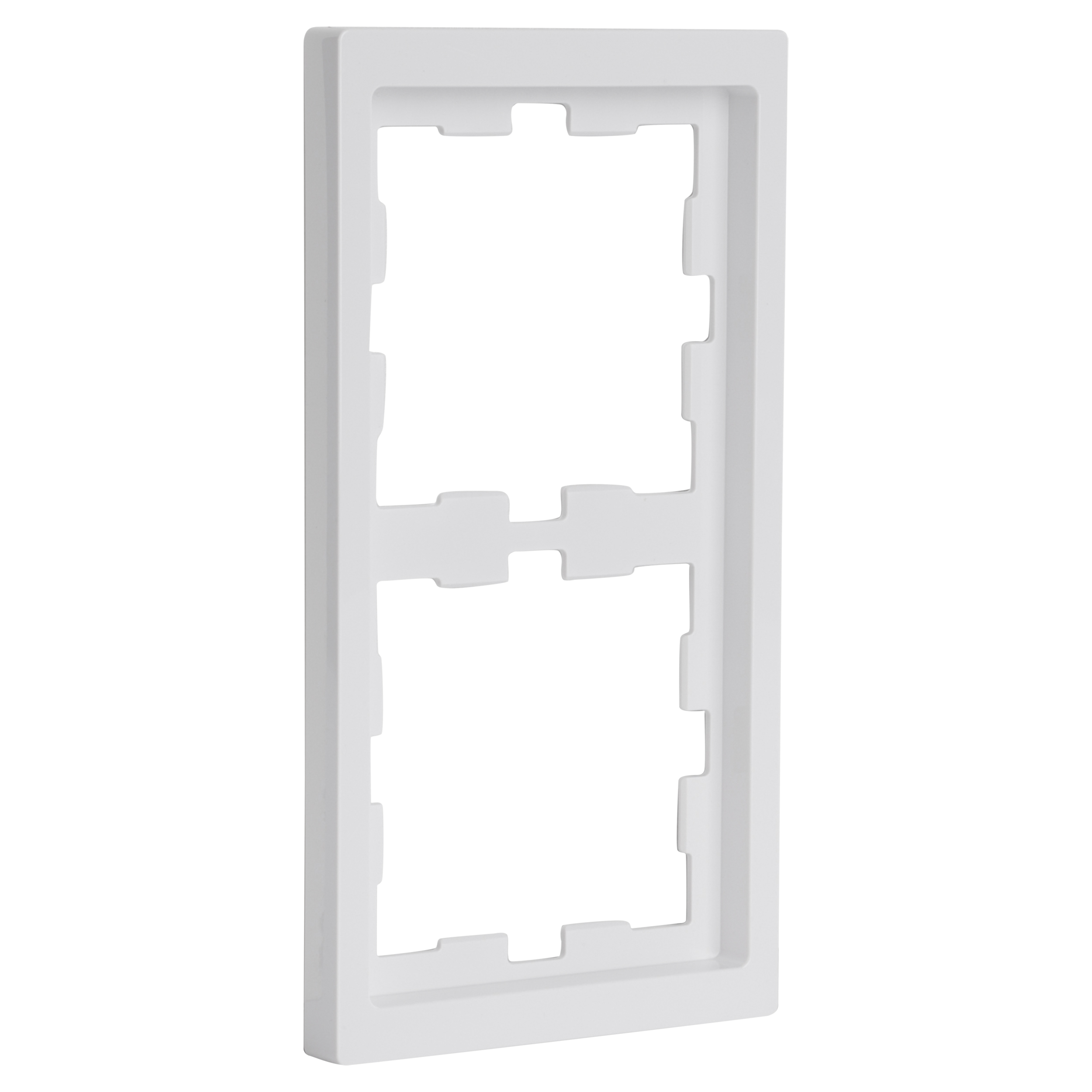 66.102.22 Merten System D afdekraam inbouw - 2-voudig lotuswit 163 x 90 x 12 mm