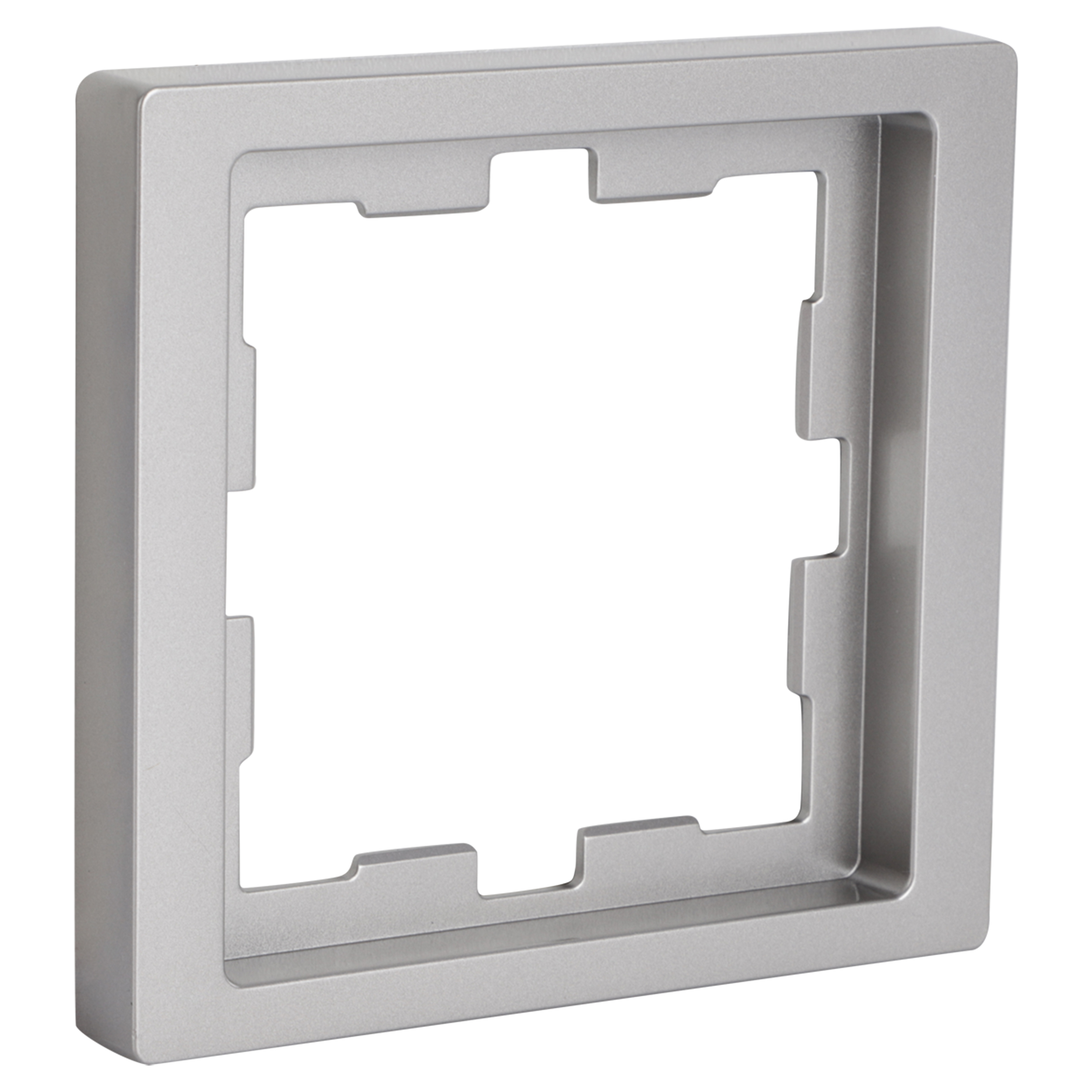 66.103.21 Merten System D afdekraam inbouw - 1-voudig RVS kleur 90 x 90 x 12 mm