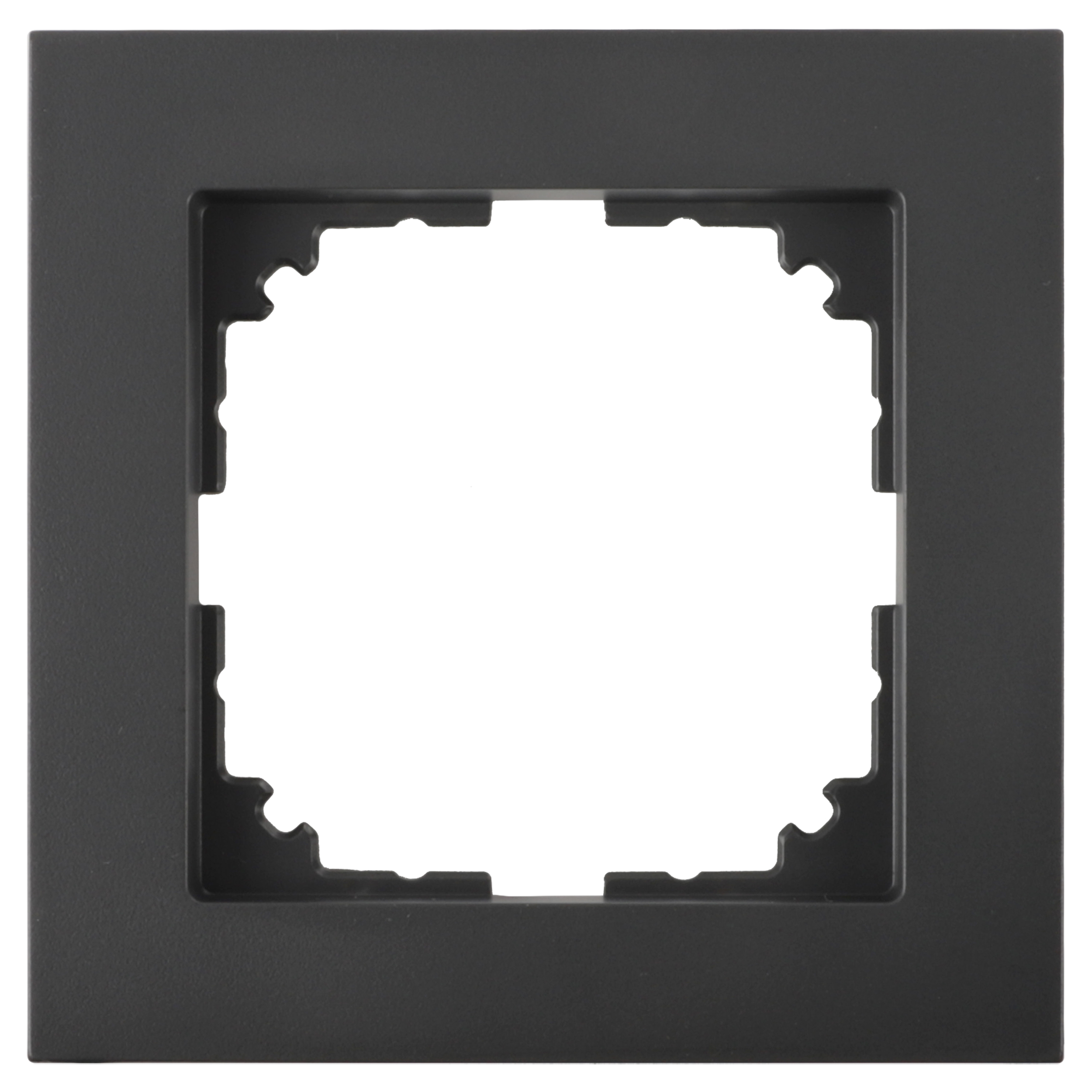 66.105.21 Merten System M Pure Decor afdekraam inbouw - 1-voudig antraciet 83 x 83 x 10 mm
