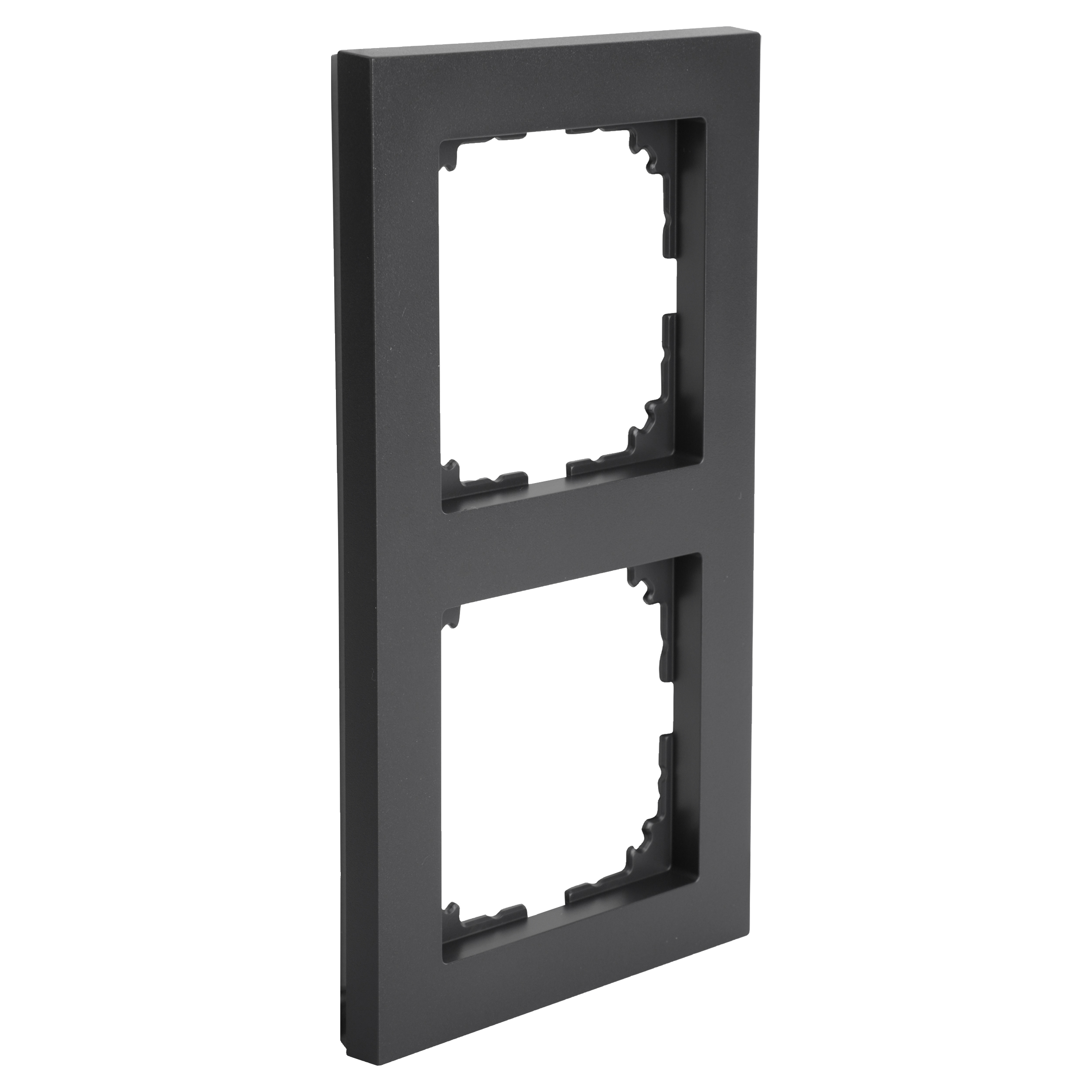 66.105.22 Merten System M Pure afdekraam inbouw - 2-voudig antraciet 154 x 83 x 10 mm