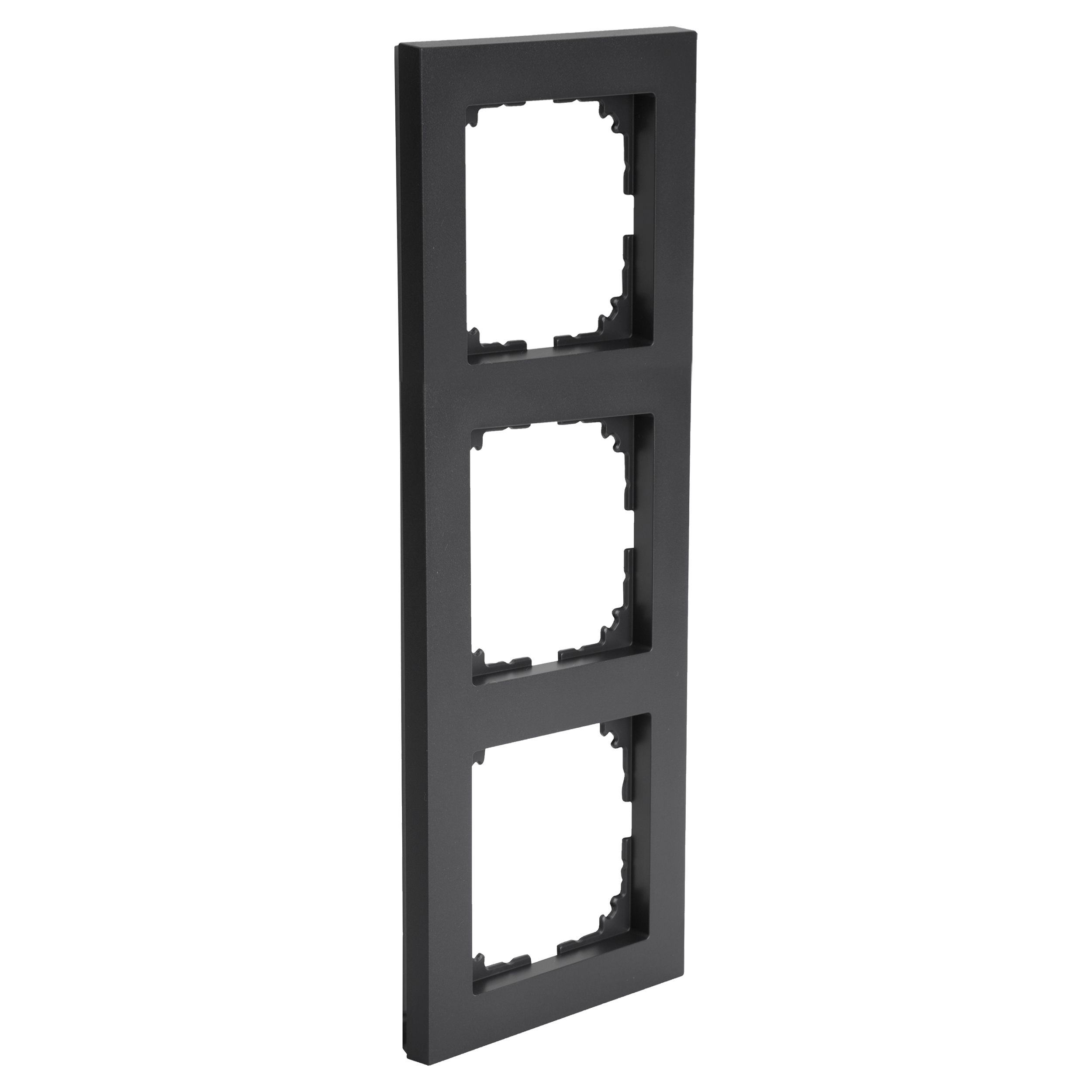 66.105.23 Merten System M Pure afdekraam inbouw - 3-voudig antraciet 225 x 83 x 10 mm